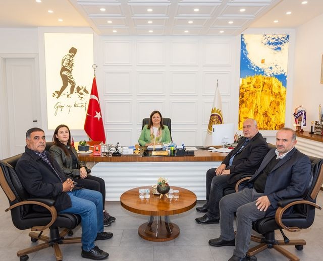 BAŞKAN KÖKSAL, TUNCAY VE YÖNETİM KURULU ÜYELERİNİ AĞIRLADI