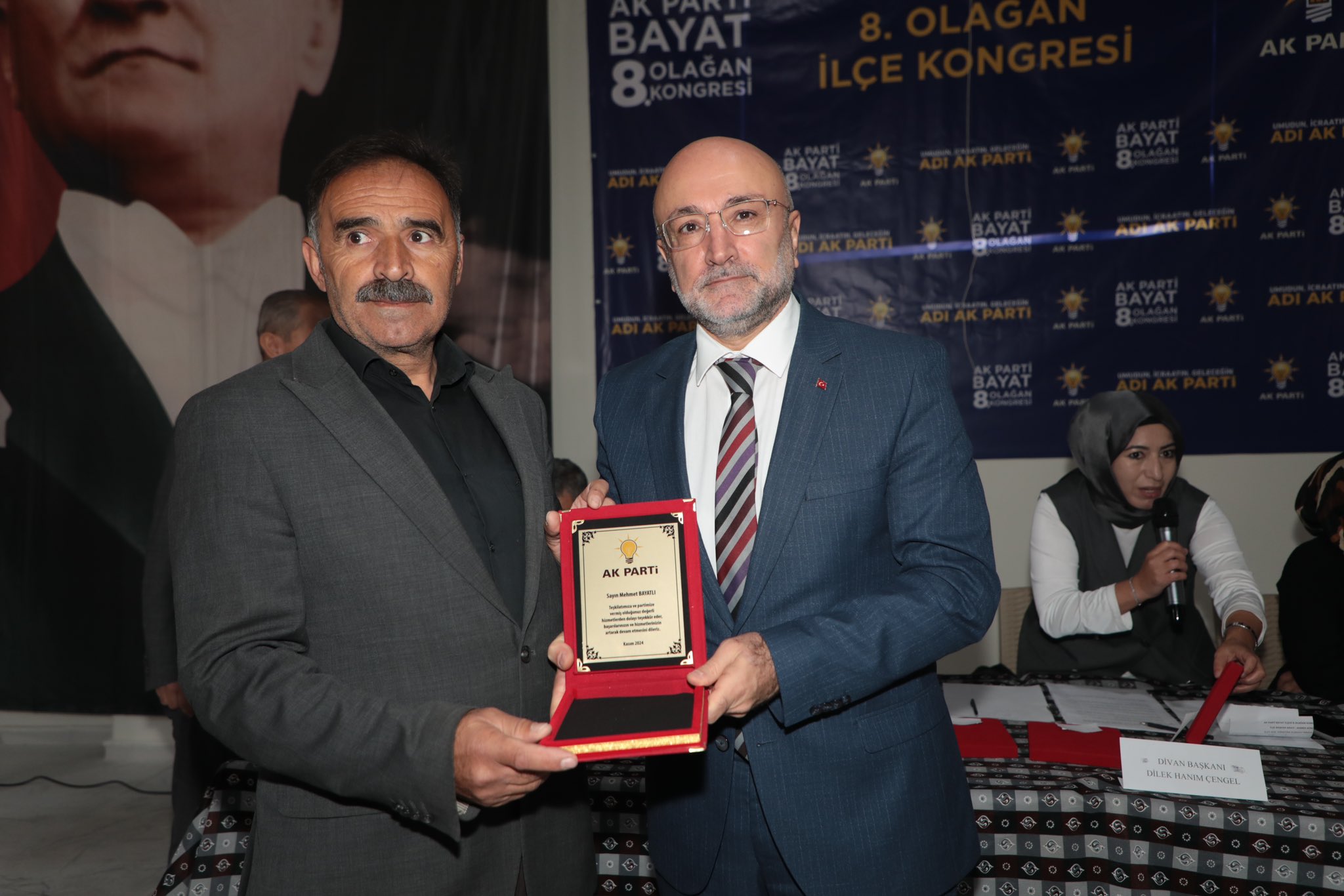 Bayat'ta AK Parti 8. Olağan Kongresi sonuçlandı: Hangi isim Mehmet Bayatlı'dan bayrağı devraldı?