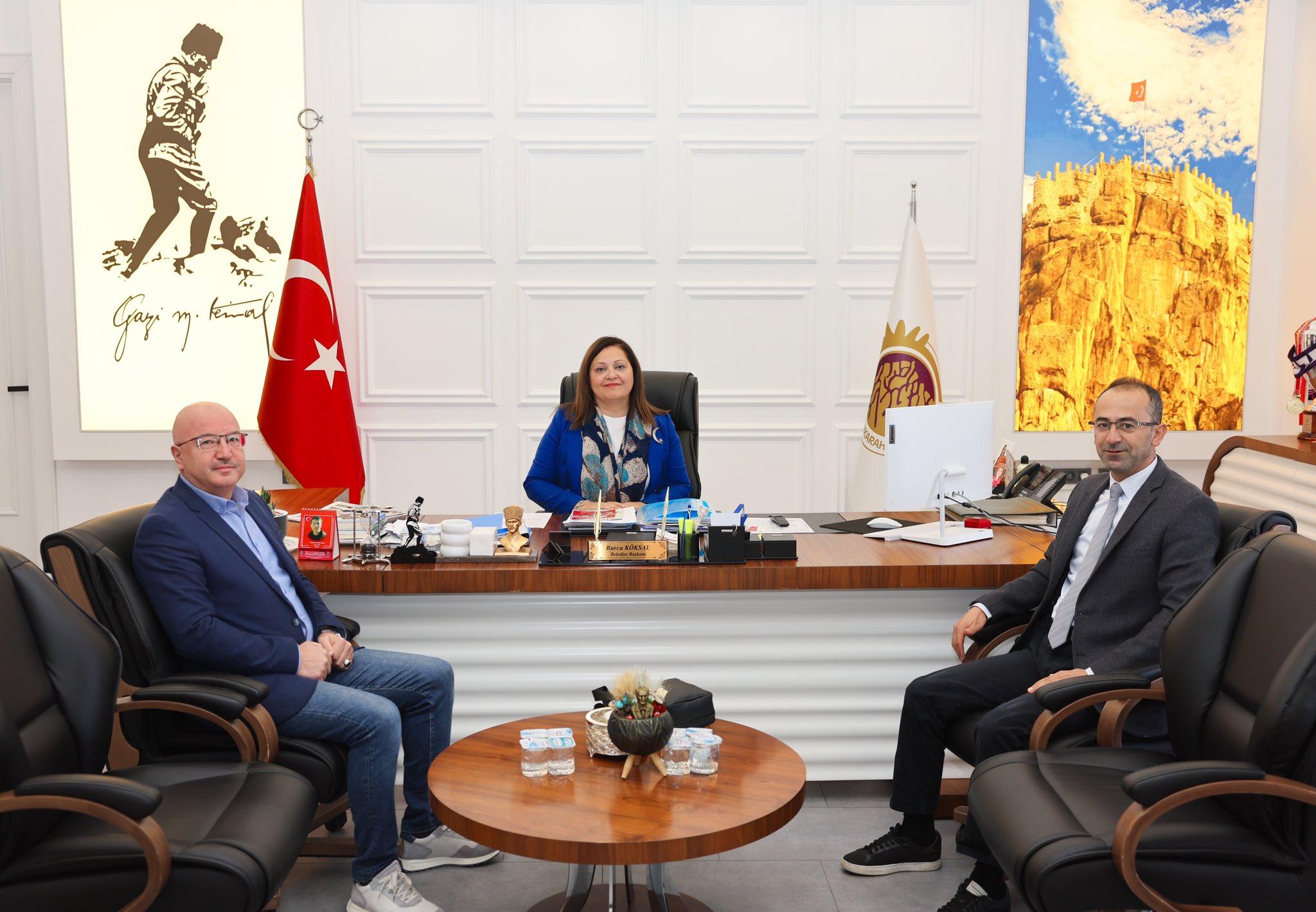 Başkan Köksal Turizm Fakültesi Yönetimini Makamında Ağırladı