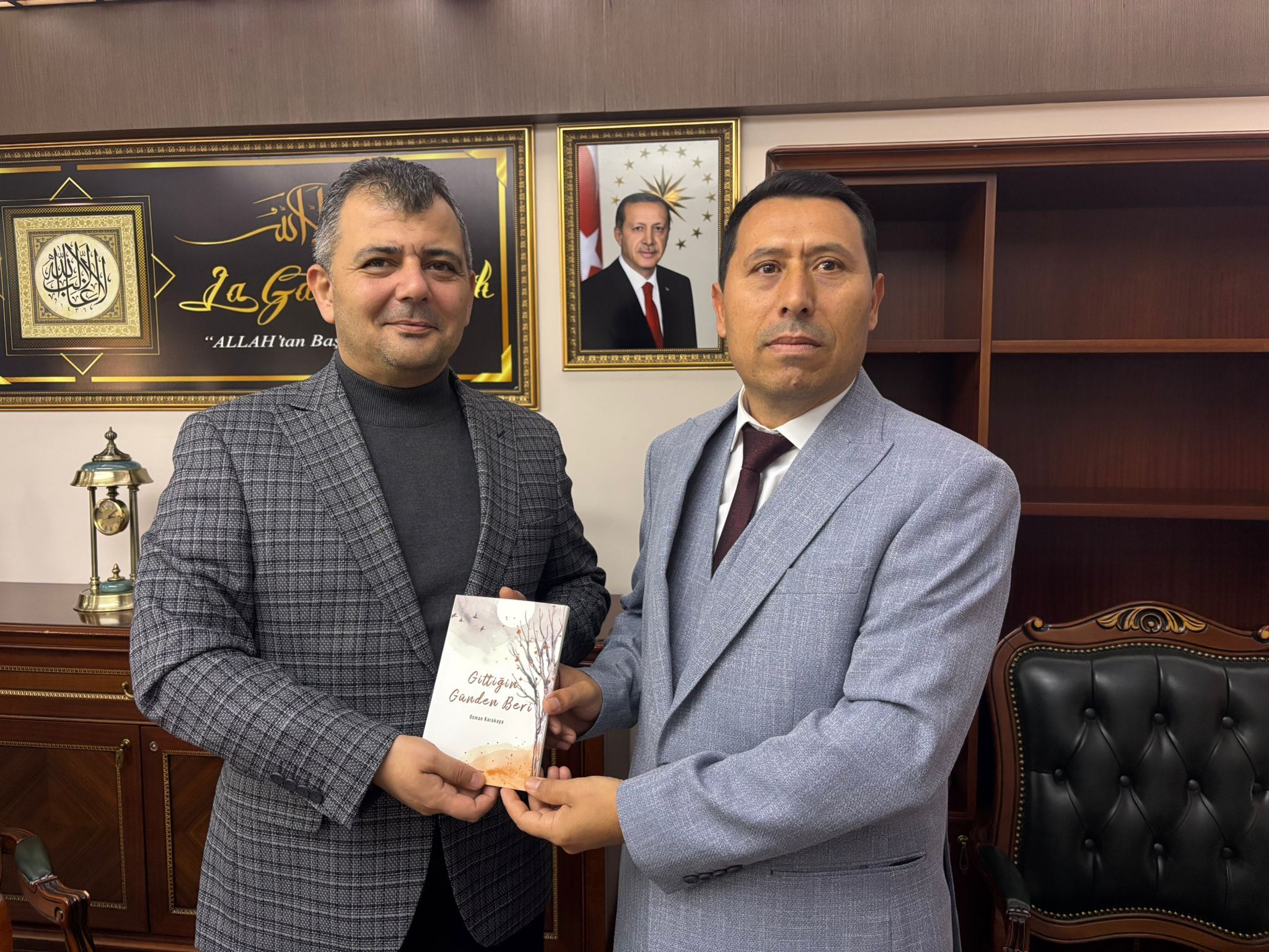  Başkan Koyuncu Nüfus Şefi Osman Karakaya’yı Makamında Ağırladı