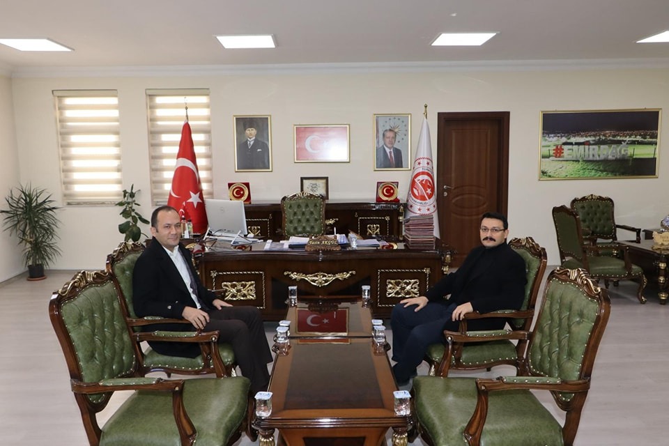 Kaymakam Topuz’dan, Kaymakam Akgül’ü Ziyaret Etti