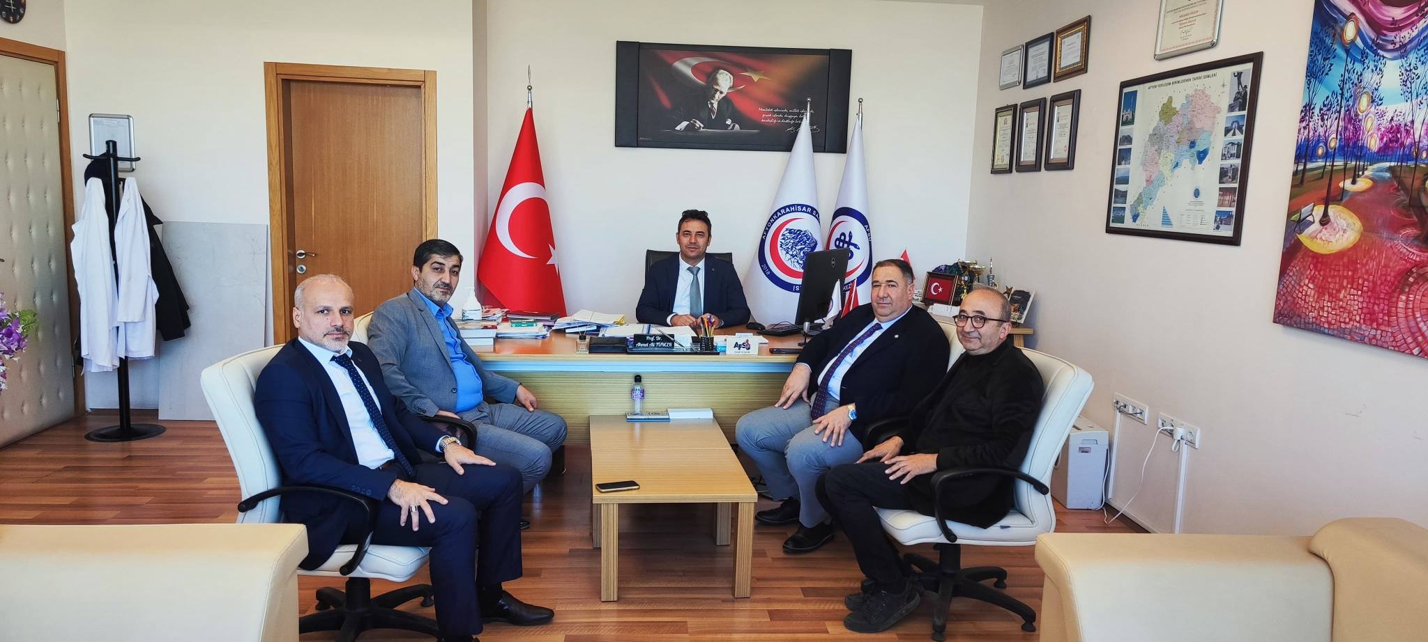 İYİ Partili Mısırlıoğlu’ndan  AFSÜ Başhekimi Tuncer’e Ziyaret