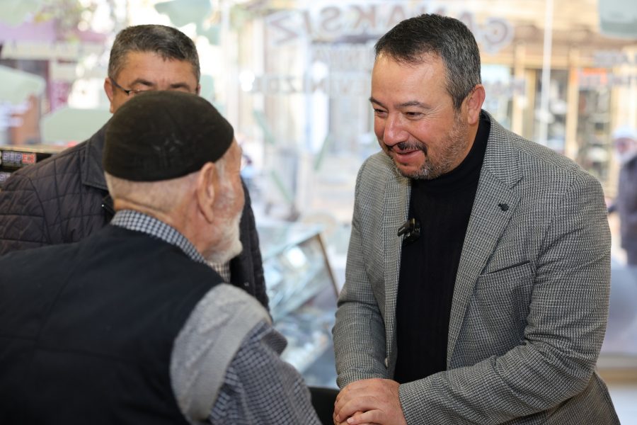 BAŞKAN ÖZTAŞ, ULU CAMİİ ÇARŞI ESNAFINI ZİYARET ETTİ