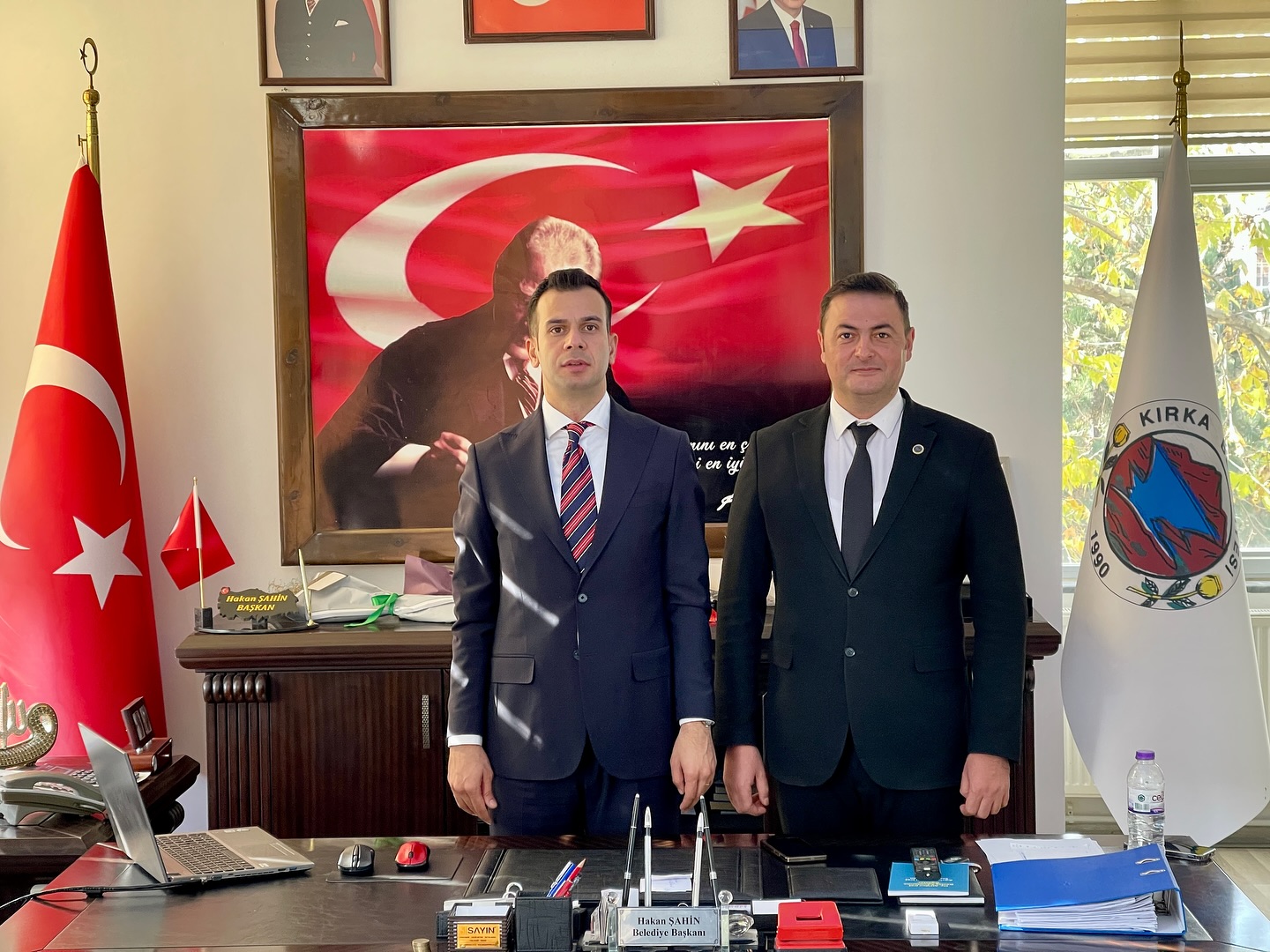 Kaymakam Aslan’dan Başkan Şahin’e İade-İ Ziyaret