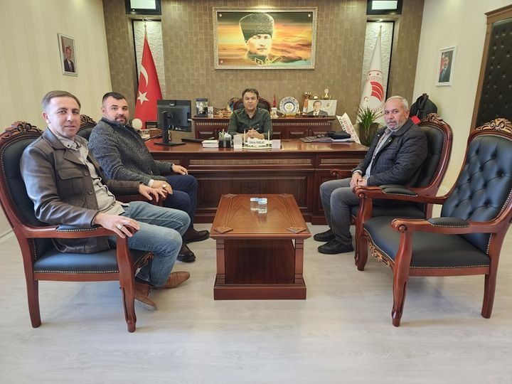 MÜDÜR PARLAK, BAŞKAN ÇIVGIN’I AĞIRLADI