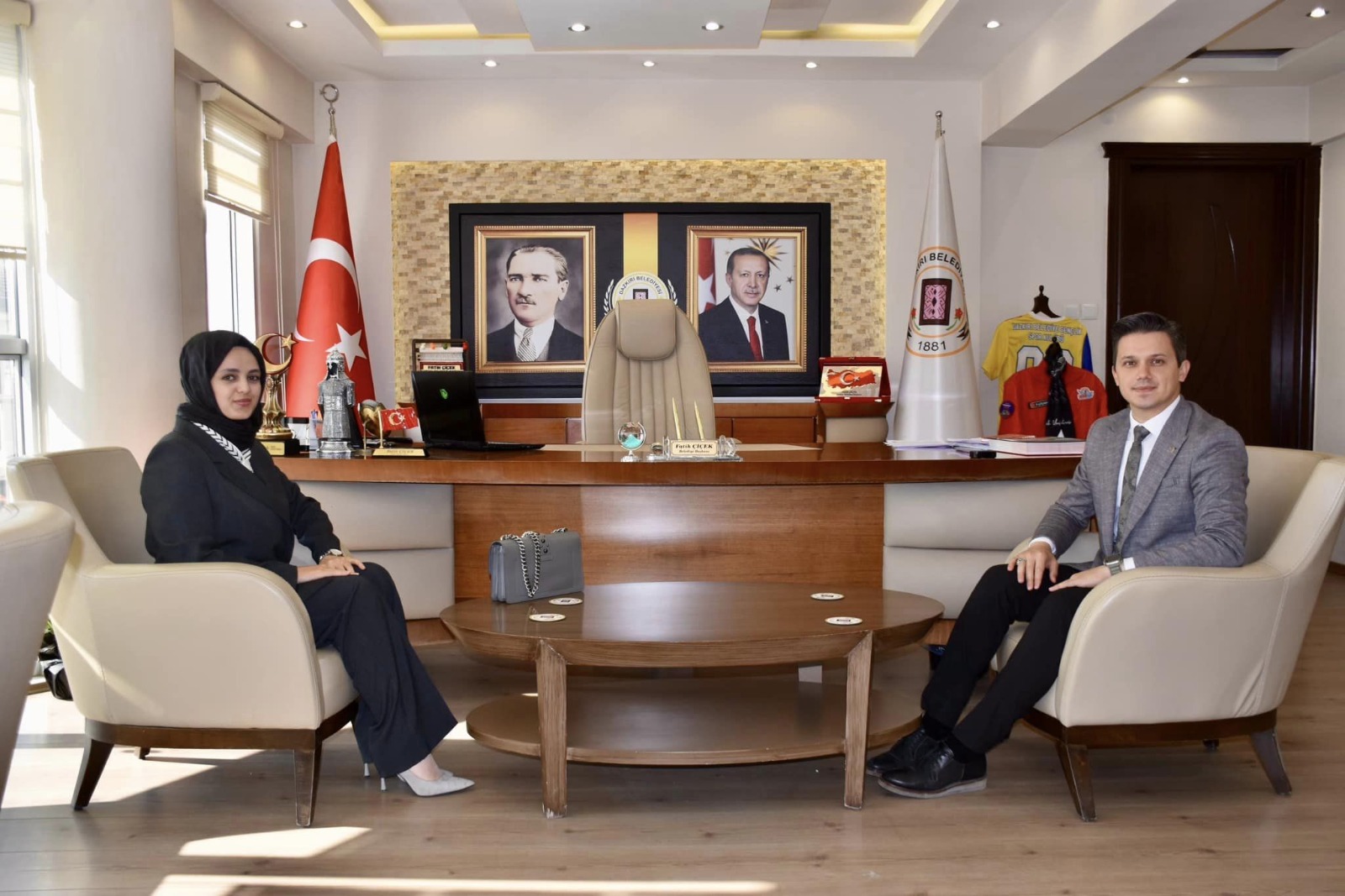 KAYMAKAM BAYGUŞ, BAŞKAN ÇİÇEK’E İADE-İ ZİYARETTE BULUNDU