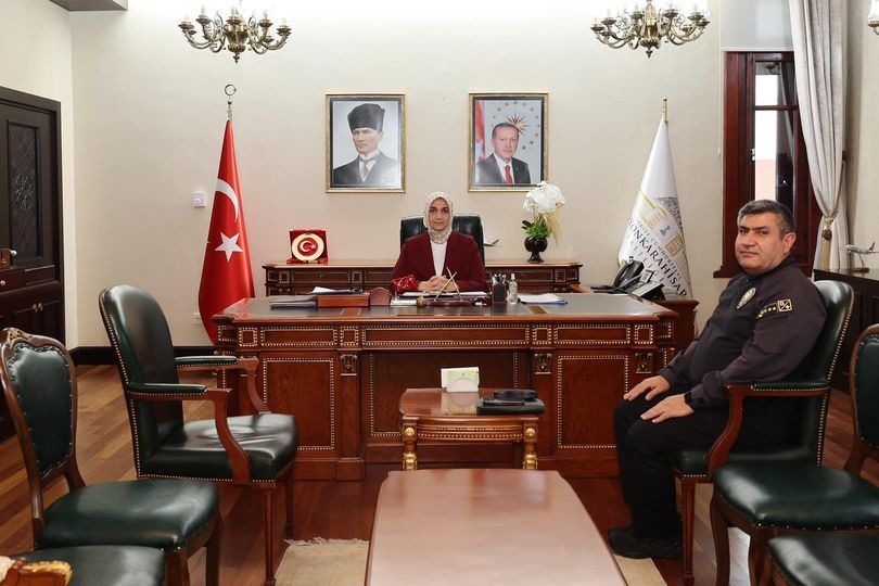 VALİ YİĞİTBAŞI, İL EMNİYET MÜDÜRÜ AY'I KONUK ETTİ
