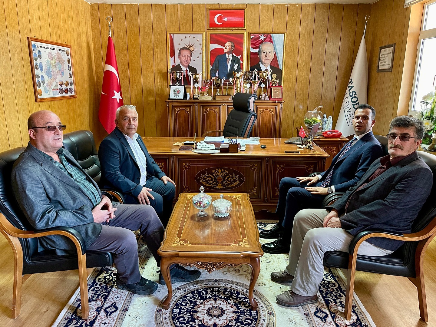 KAYMAKAM ASLAN, BAŞKAN ÖZEN’E İADE-İ ZİYARETTE BULUNDU
