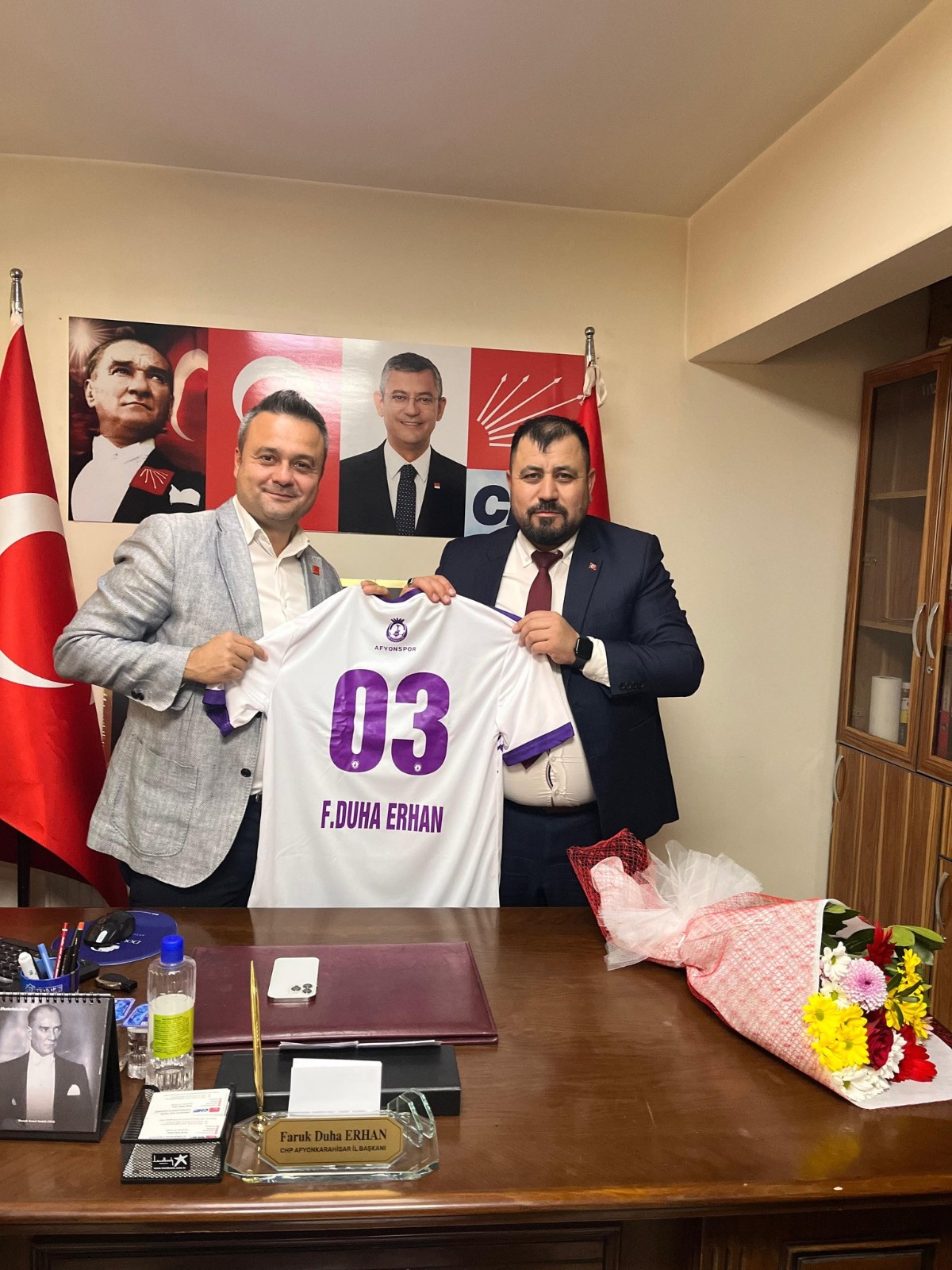 BAŞKAN ERHAN, AKKUŞ'U AĞIRLADI