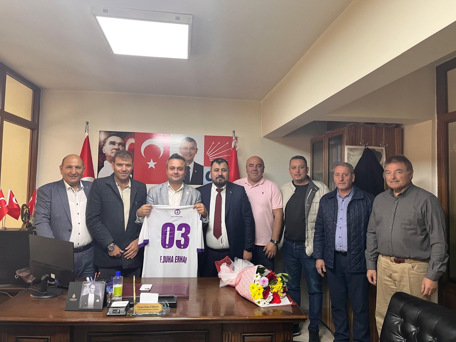 BAŞKAN ERHAN, AKKUŞ'U AĞIRLADI