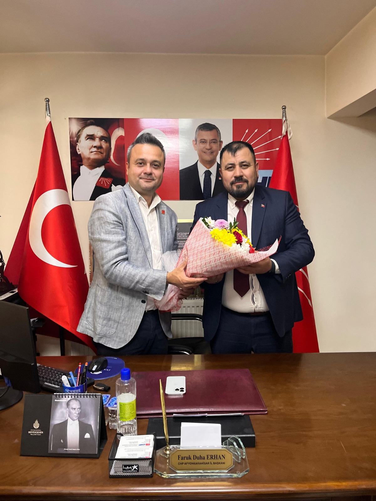 BAŞKAN ERHAN, AKKUŞ'U AĞIRLADI