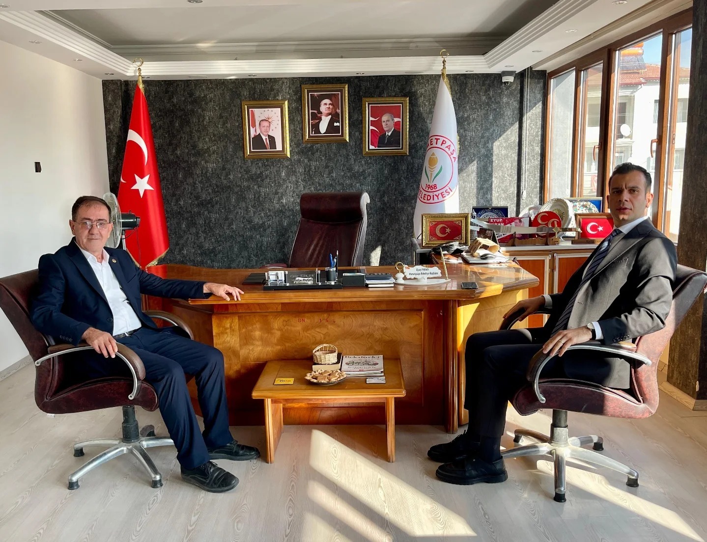 KAYMAKAM ASLAN, BAŞKAN YAKAN'A İADE-İ ZİYARETTE BULUNDU