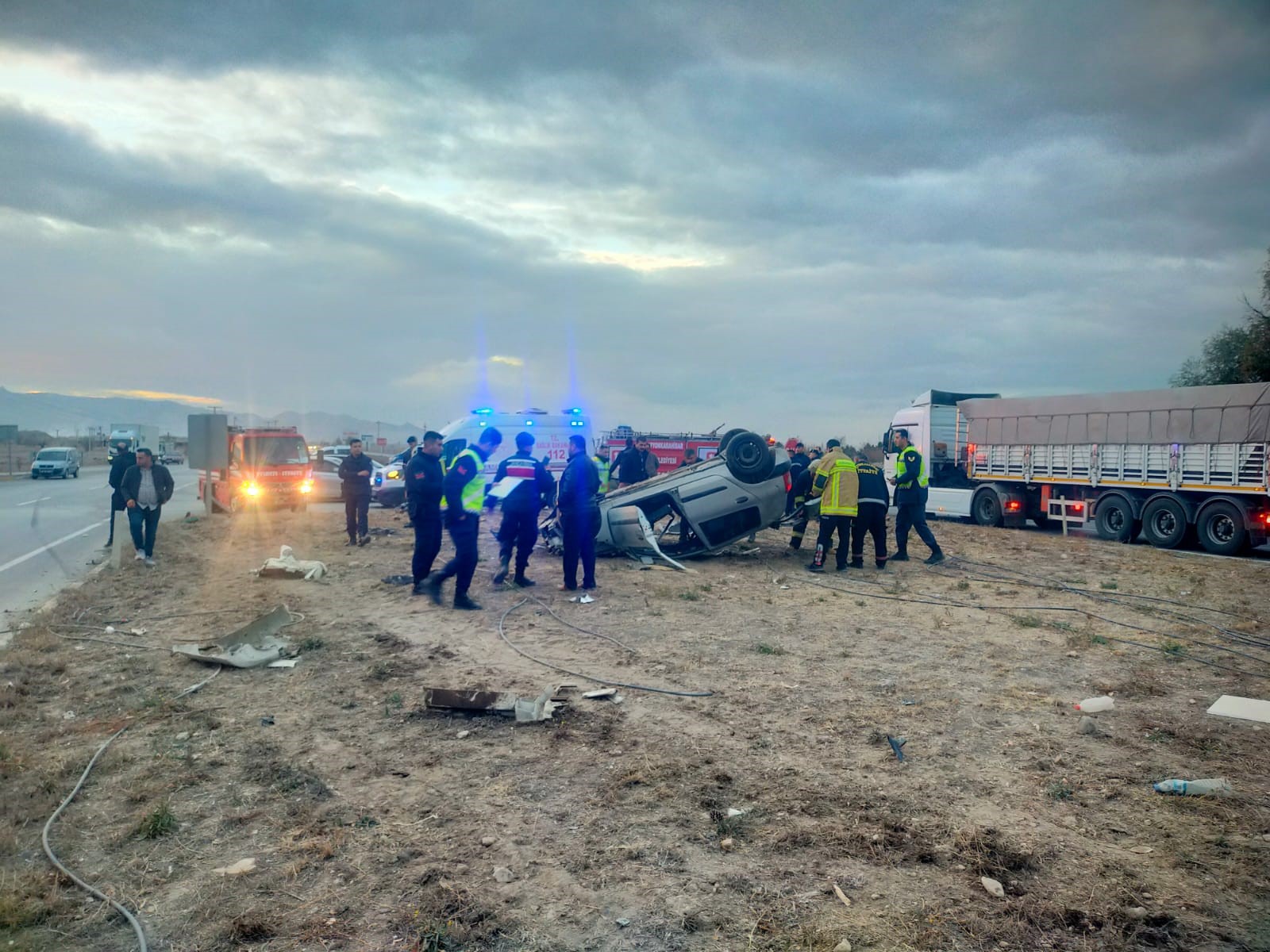Cezaevi Ziyareti Sonrası Dönüş Yolunda Feci Kaza
