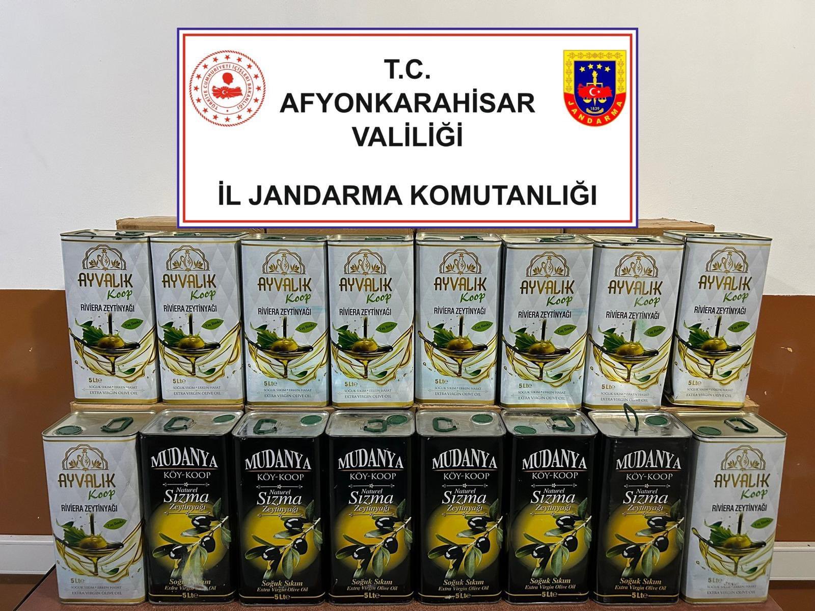 Afyonkarahisar'da Sahte Zeytinyağı ve Lisanssız Motor Yağı Ele Geçirildi