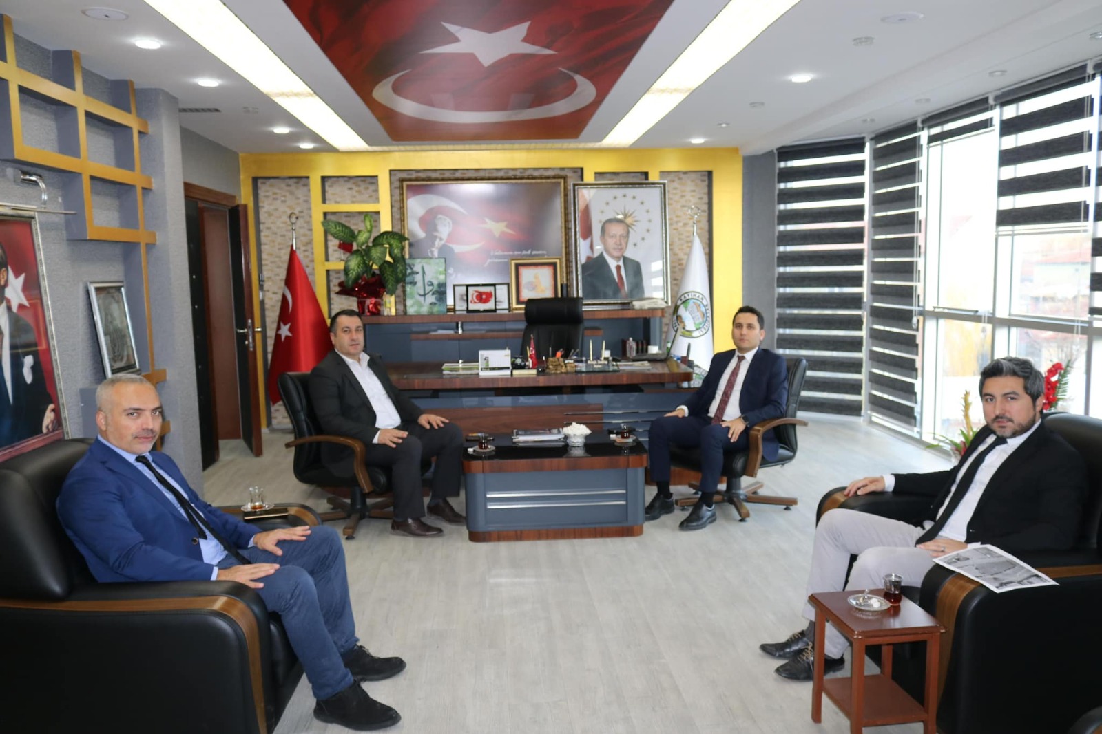 KAYMAKAM BİLDİRİCİ'DEN KAYIHAN BELEDİYESİNE ZİYARETLER