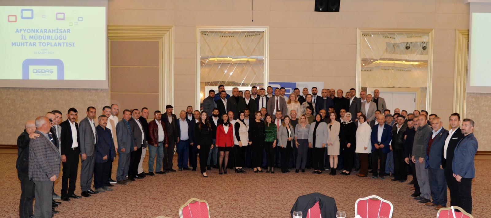 OEDAŞ, AFYONKARAHİSAR'DAKİ MUHTARLARA YATIRIMLARINI VE PROJELERİNİ ANLATTI
