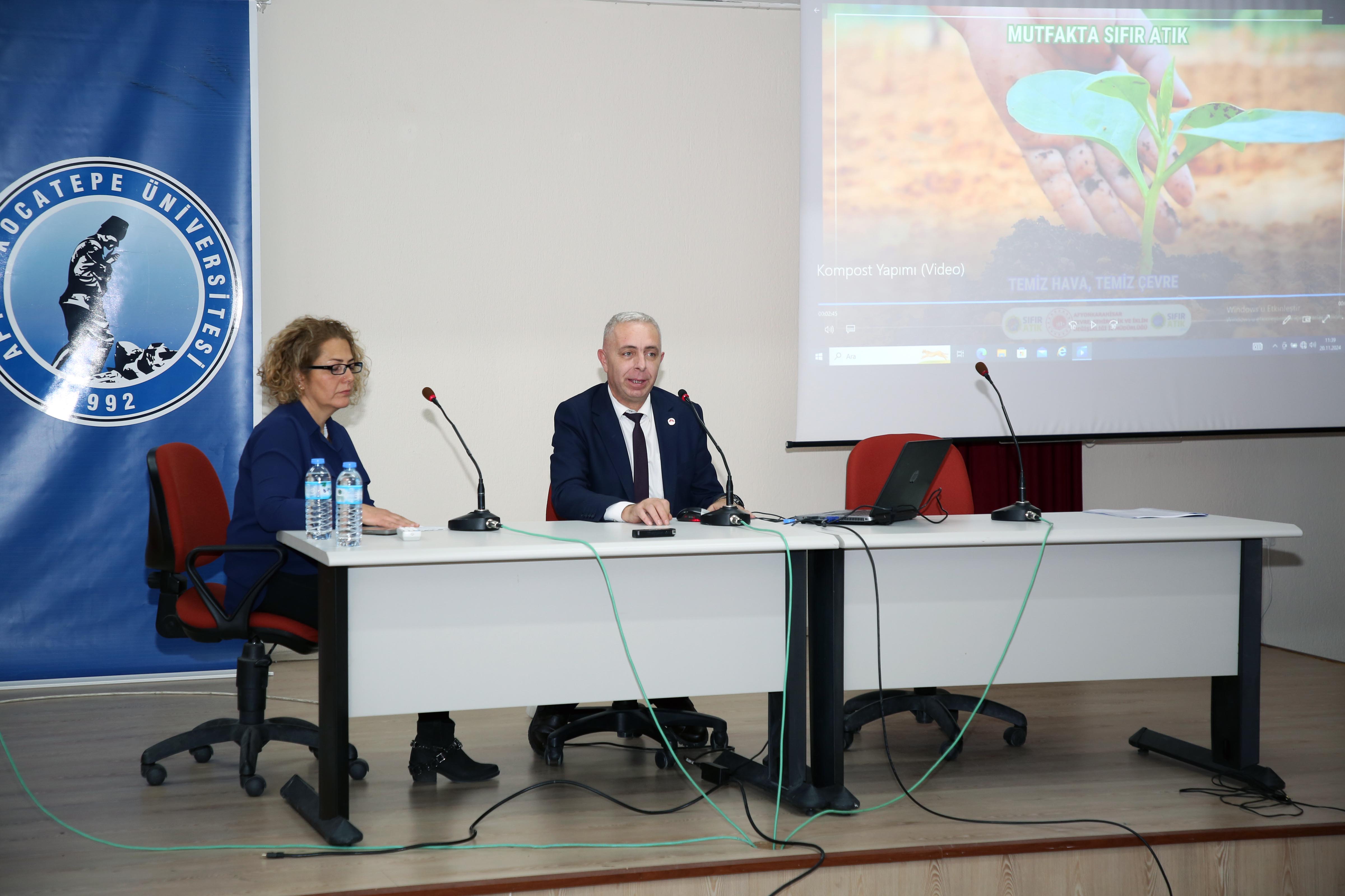 Afyon Kocatepe Üniversitesinde Gıda Atıkları Temalı Seminer Düzenlendi