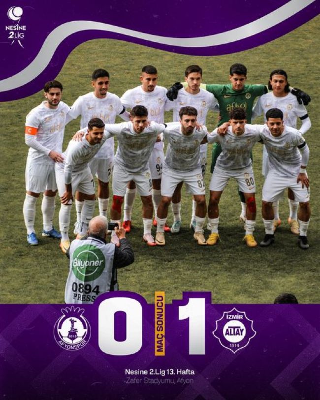 Afyonspor, Altay'a Mağlup Oldu 