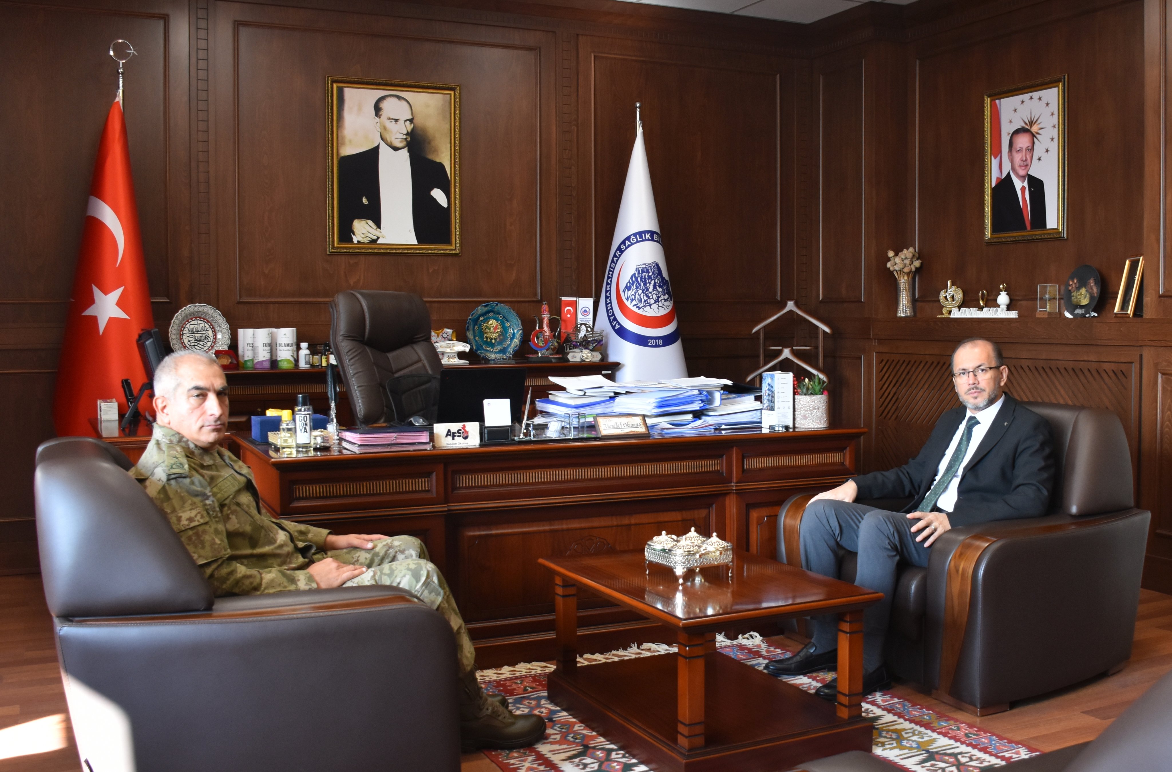 Rektör Okumuş Tuğgeneral Dağlı’yı Ağırladı
