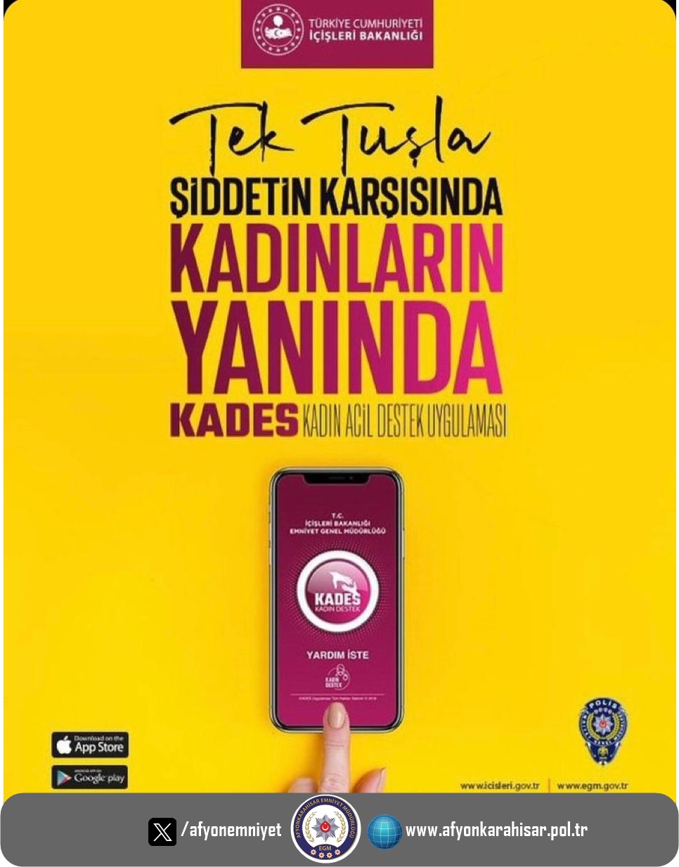 Afyonkarahisar Polisi Kadınların Yanında