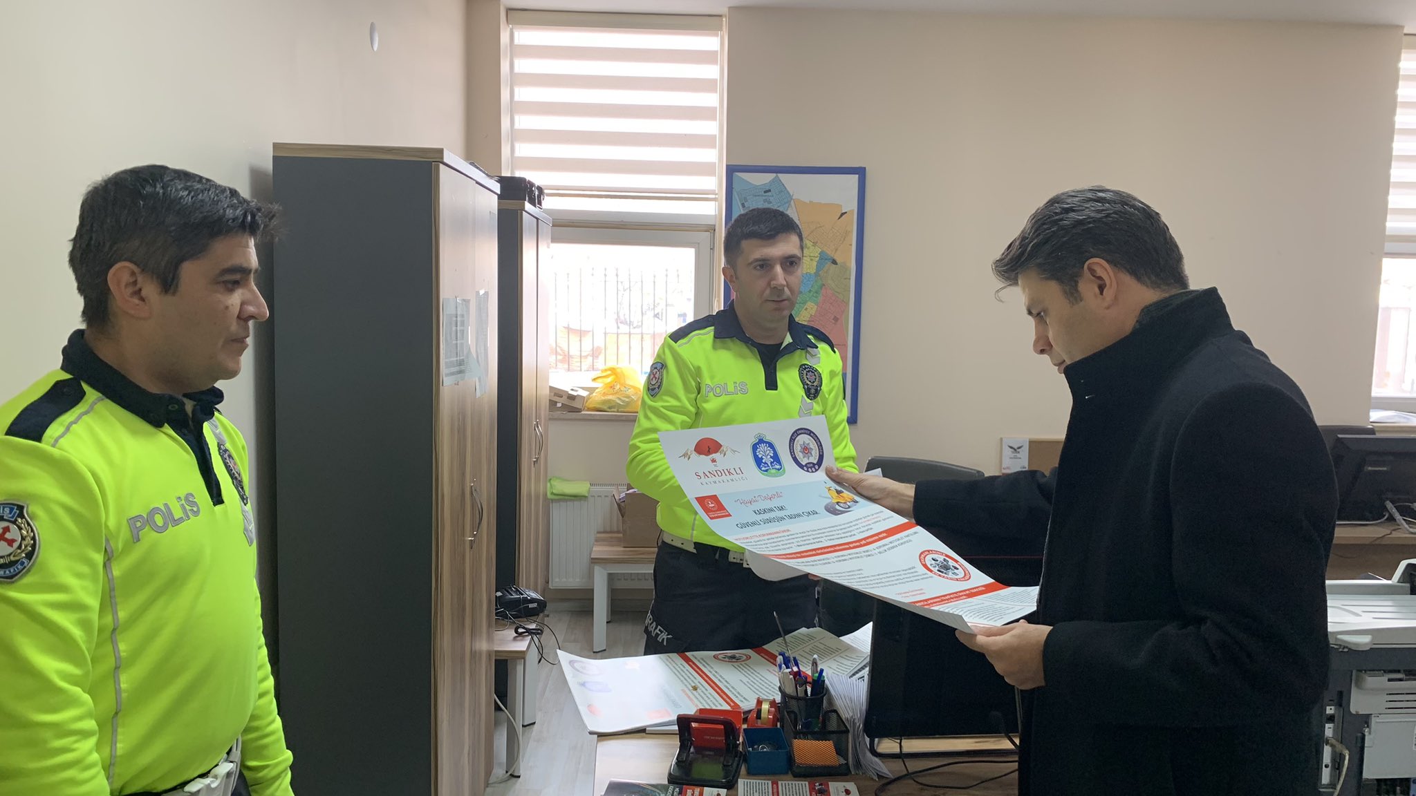 Sandıklı Kaymakamı Çengel Kolluk Kuvvetlerini Denetledi