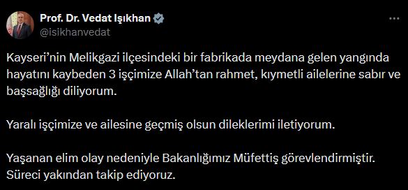 Fabrikada Çıkan Yangında  3 İşçi Hayatını Kaybetti