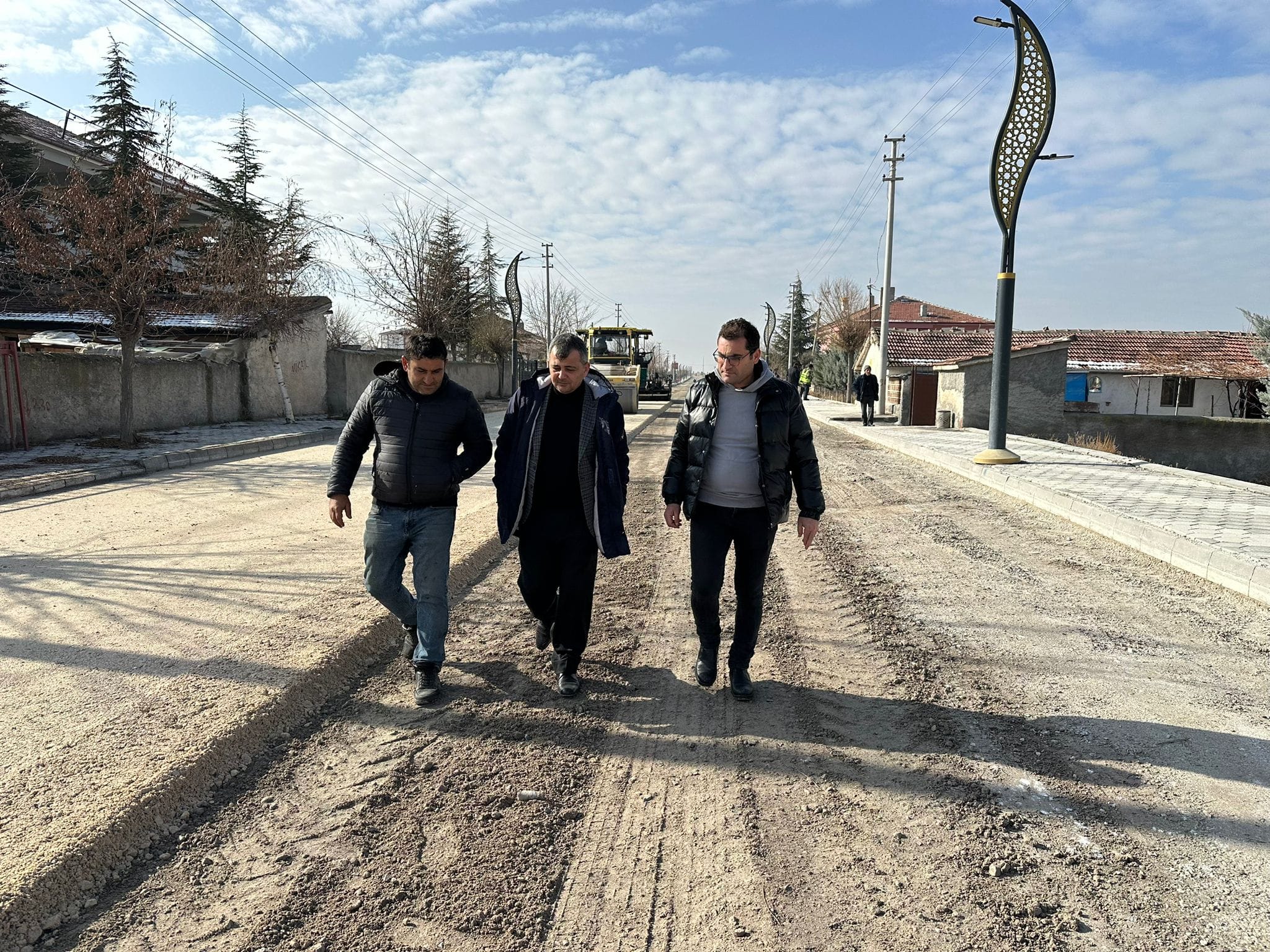Başkan Koyuncu Asfalt Serimi Öncesinde İncelemelerde Bulundu