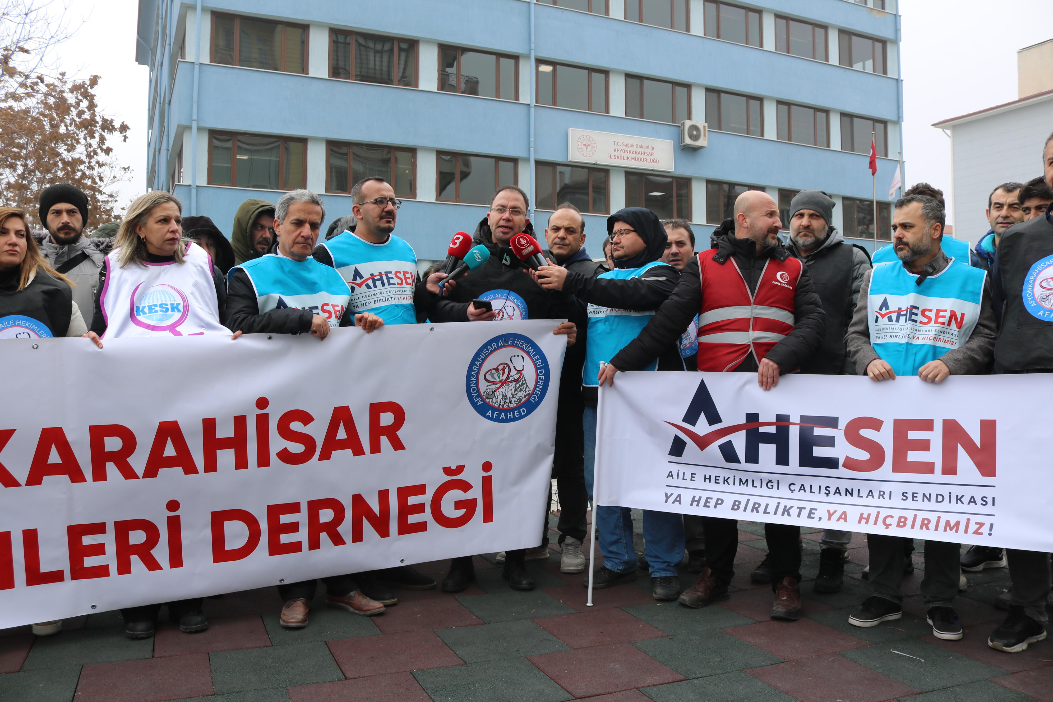Afyon'da Sağlıkta Grev Aile Hekimleri İş Bıraktı