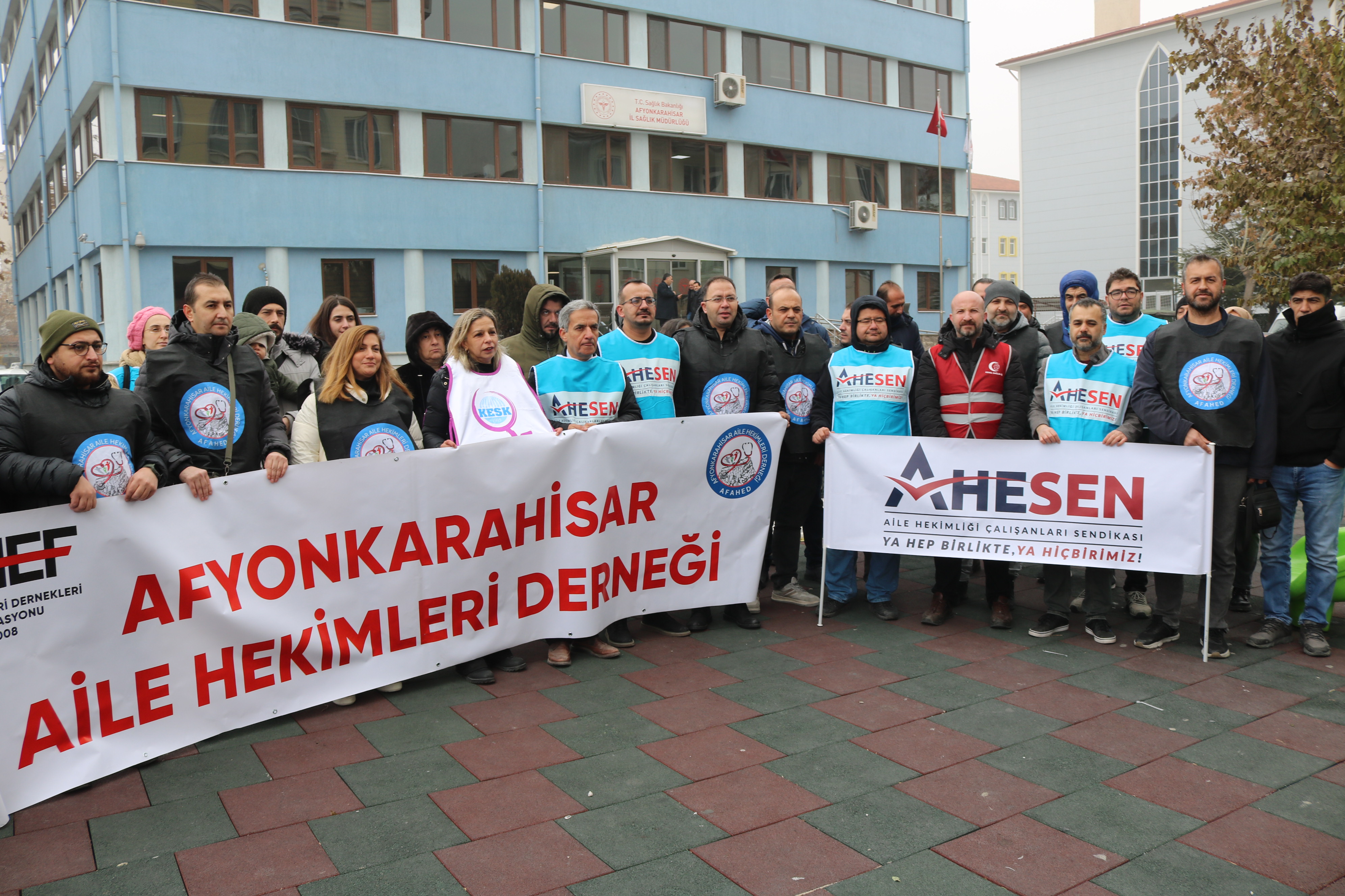 Afyon'da Sağlıkta Grev Aile Hekimleri İş Bıraktı