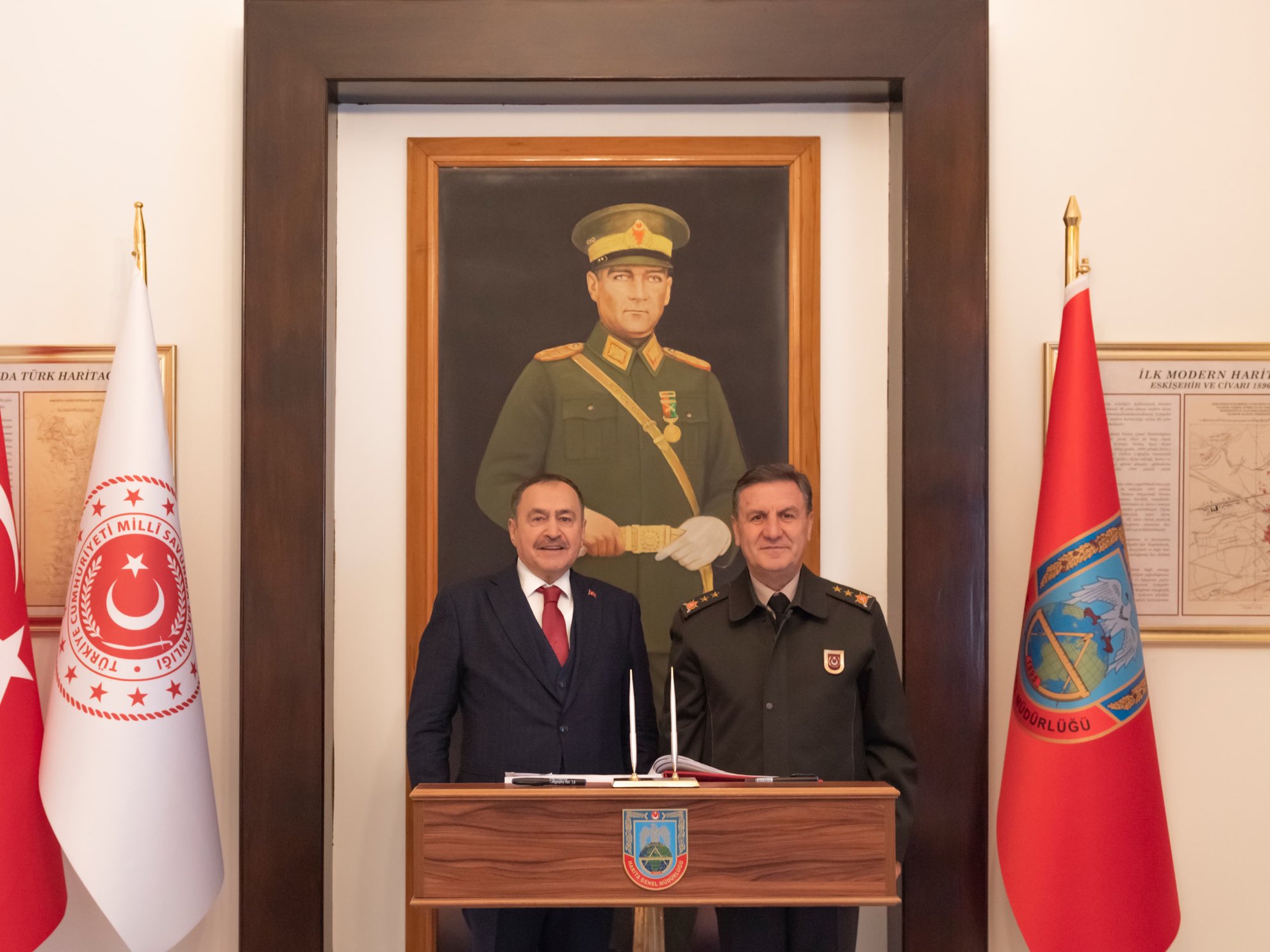 Veysel Eroğlu, Tümgeneral Osman Alp’i Ziyaret Etti