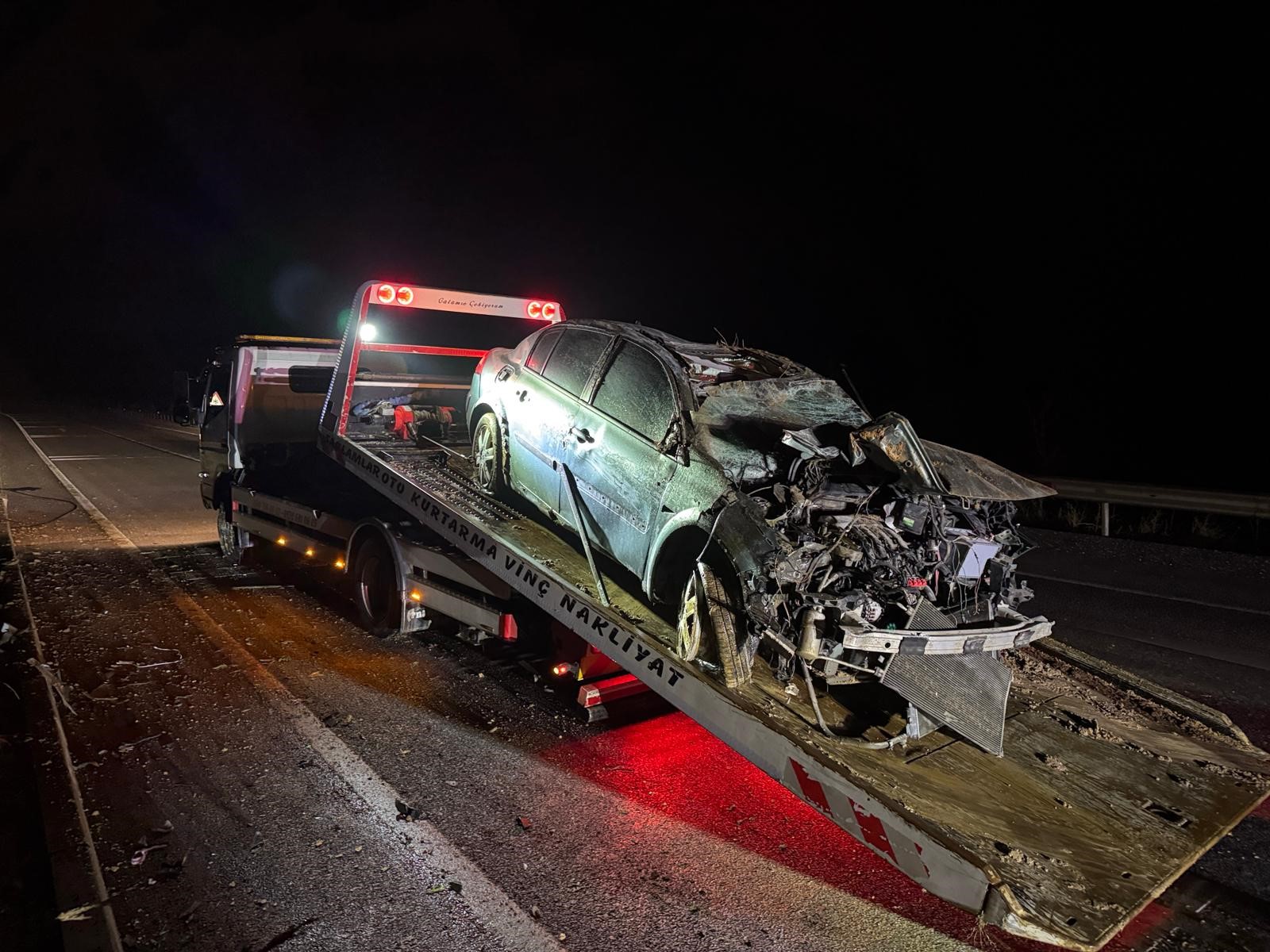 Feci kaza can aldı! Takla atan otomobilde 1 kişi yaşamını yitirdi