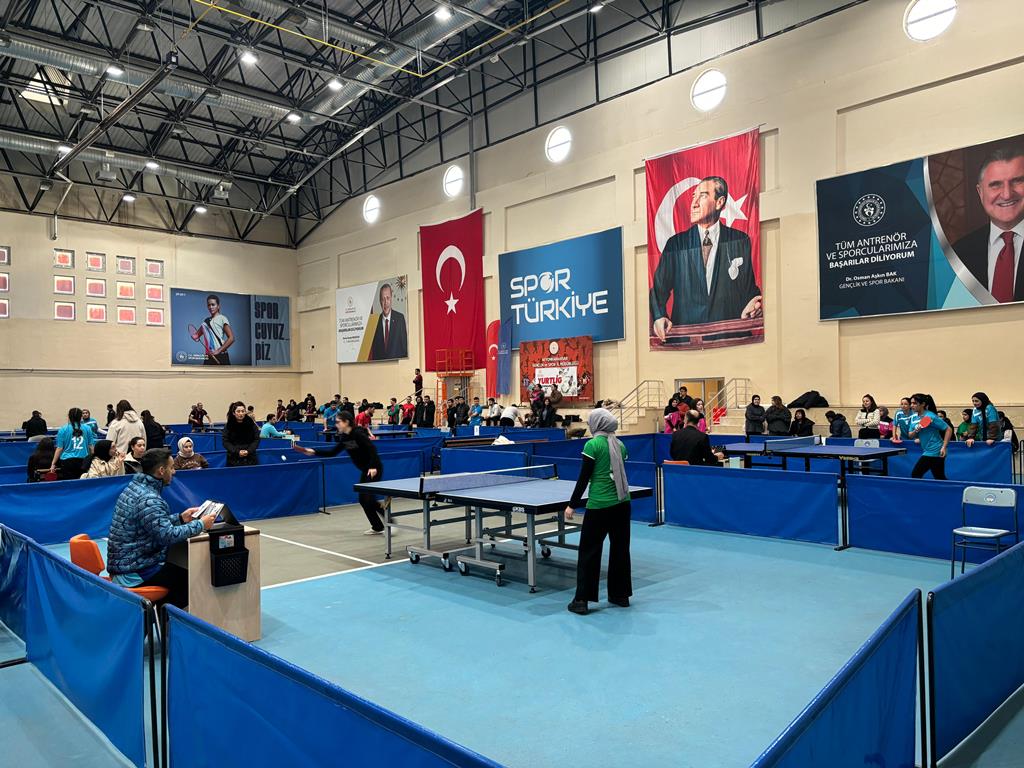 GENÇ ERKEKLER MASA TENİSİ İL BİRİNCİLİĞİ MÜSABAKALARI SONA ERDİ