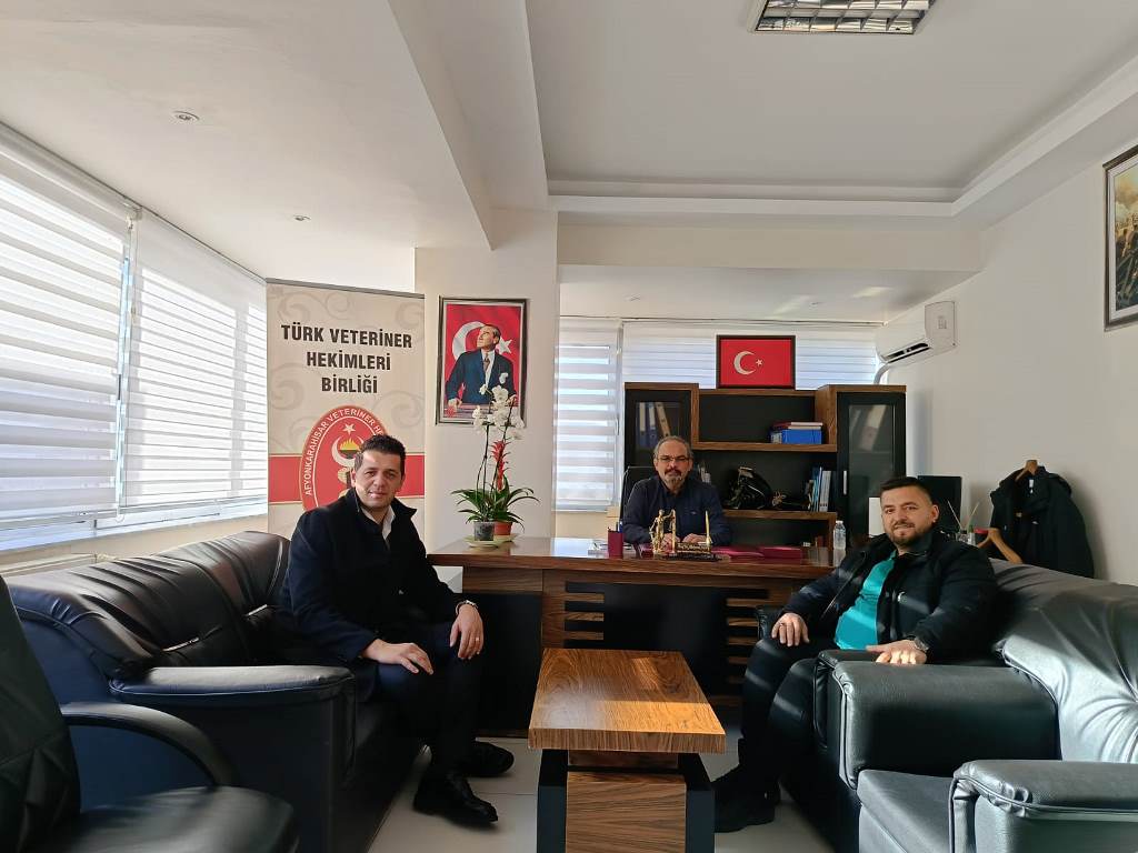 AFYON BELEDİYESİ'NDEN, VETERİNER HEKİMLER ODASI'NA ZİYARET