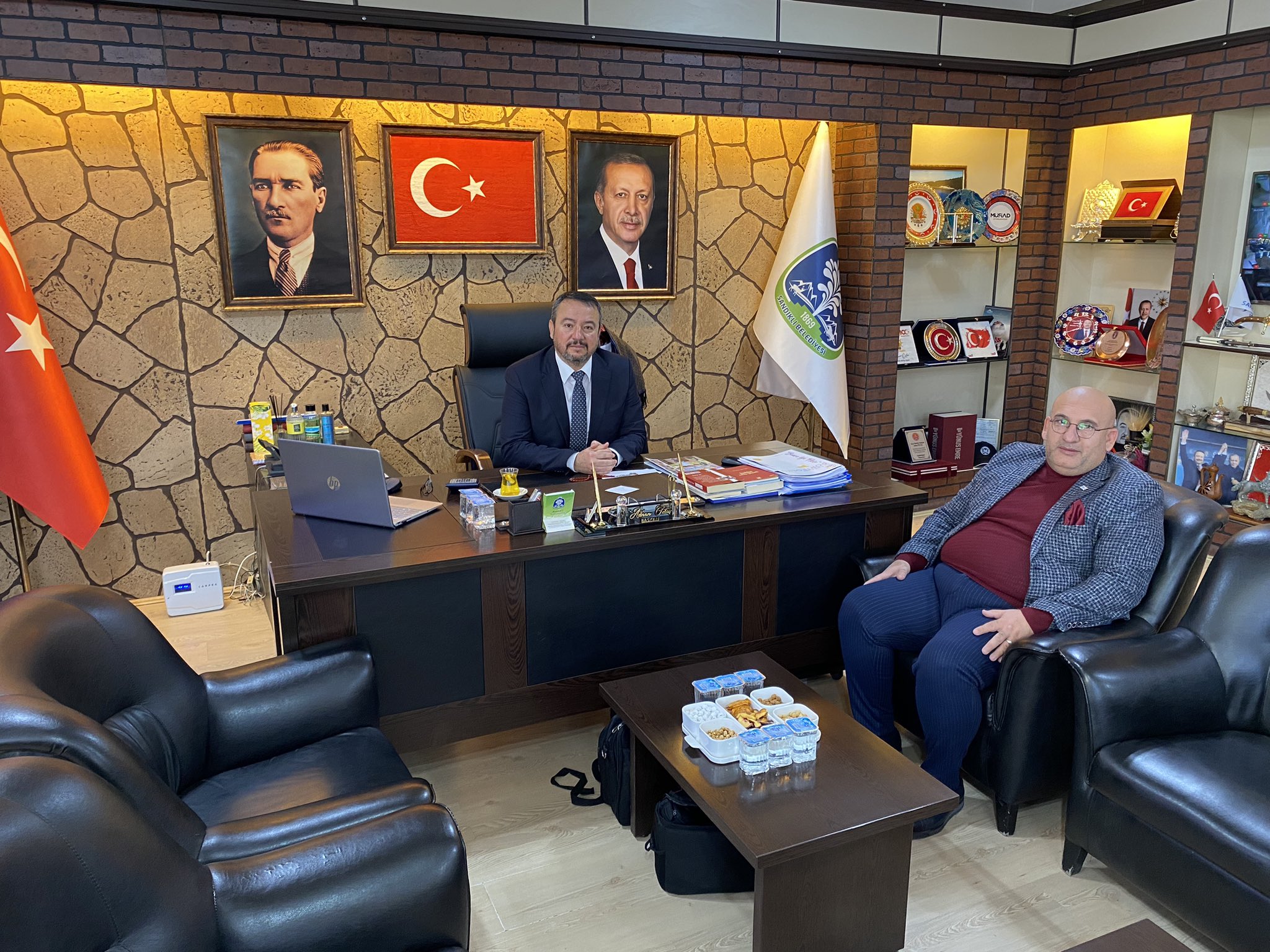 TİGAD’ın Genel Başkanı Geçgel Başkan Öztaş’ı Ziyaret Etti