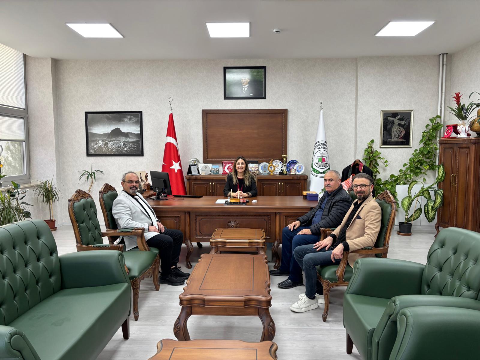 Veteriner Hekimlerden Baro Başkanı Göktürk’e Ziyaret 