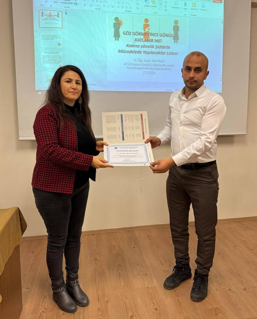 AKÜ’de Kadına Yönelik Şiddetle Mücadele Konferansı Düzenlendi