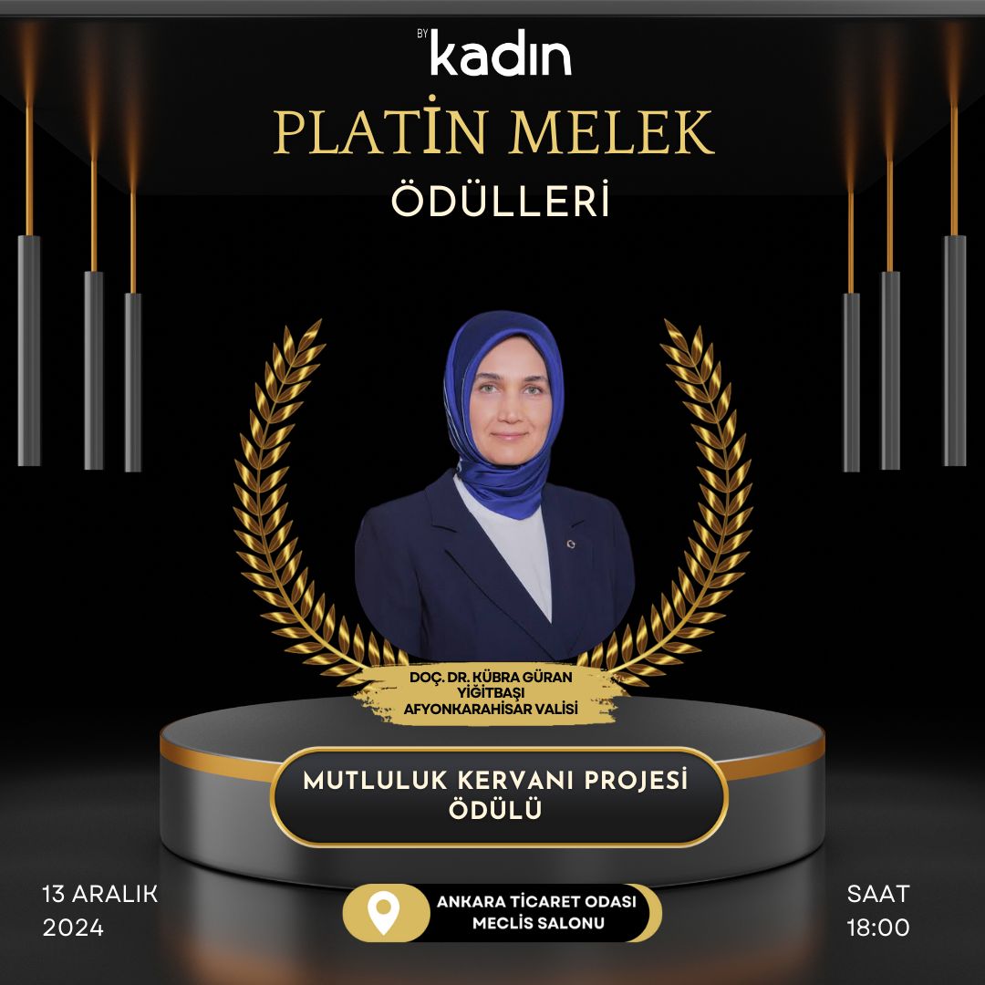 Vali Yiğitbaşı'nın Mutluluk Kervanı Projesi "En Başarılı Proje" Ödülüne Layık Görüldü