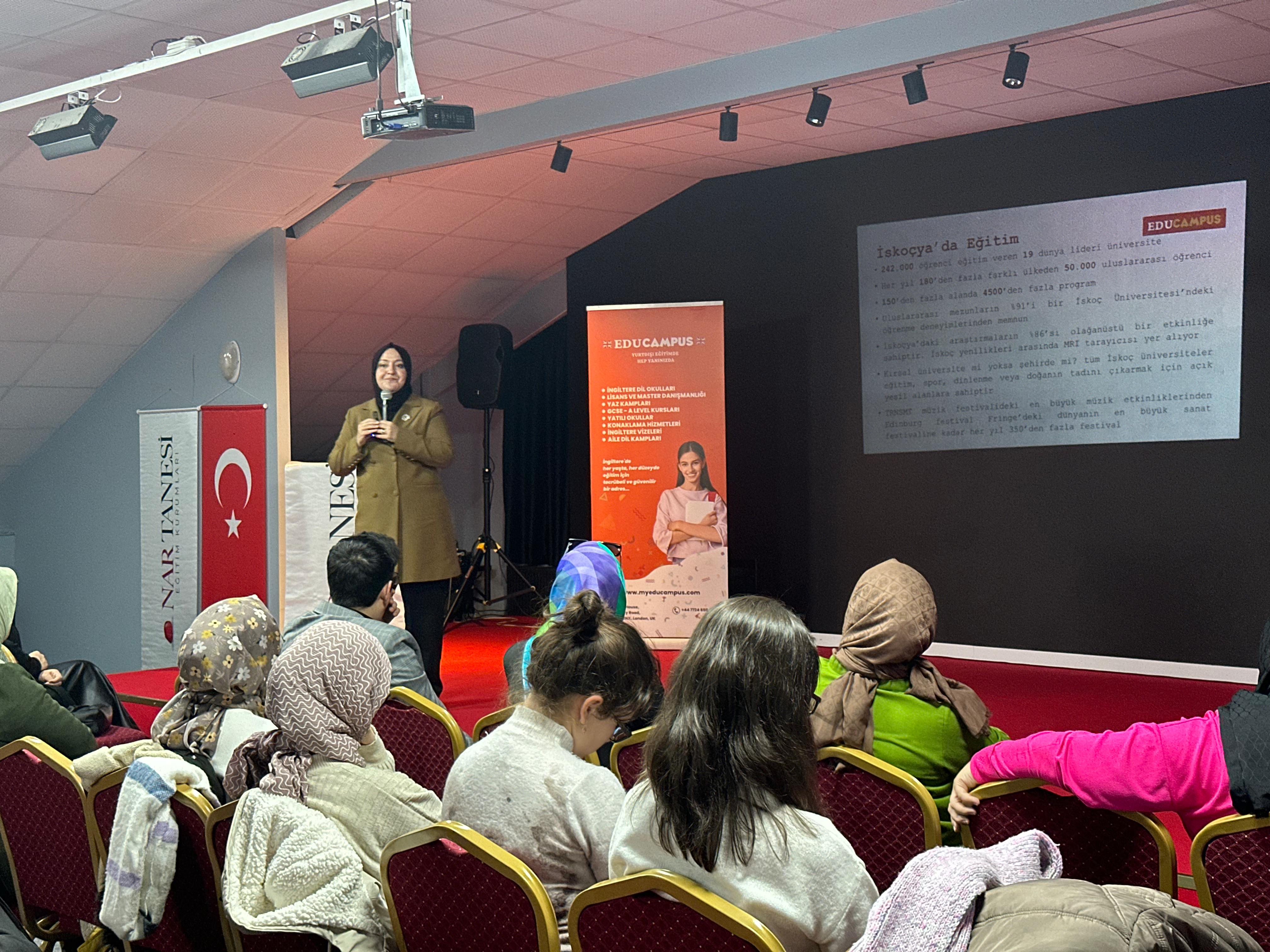 Nar Tanesi Eğitim Kurumları'nda  "İngiltere'de Eğitim Fırsatları" Semineri Düzenlendi