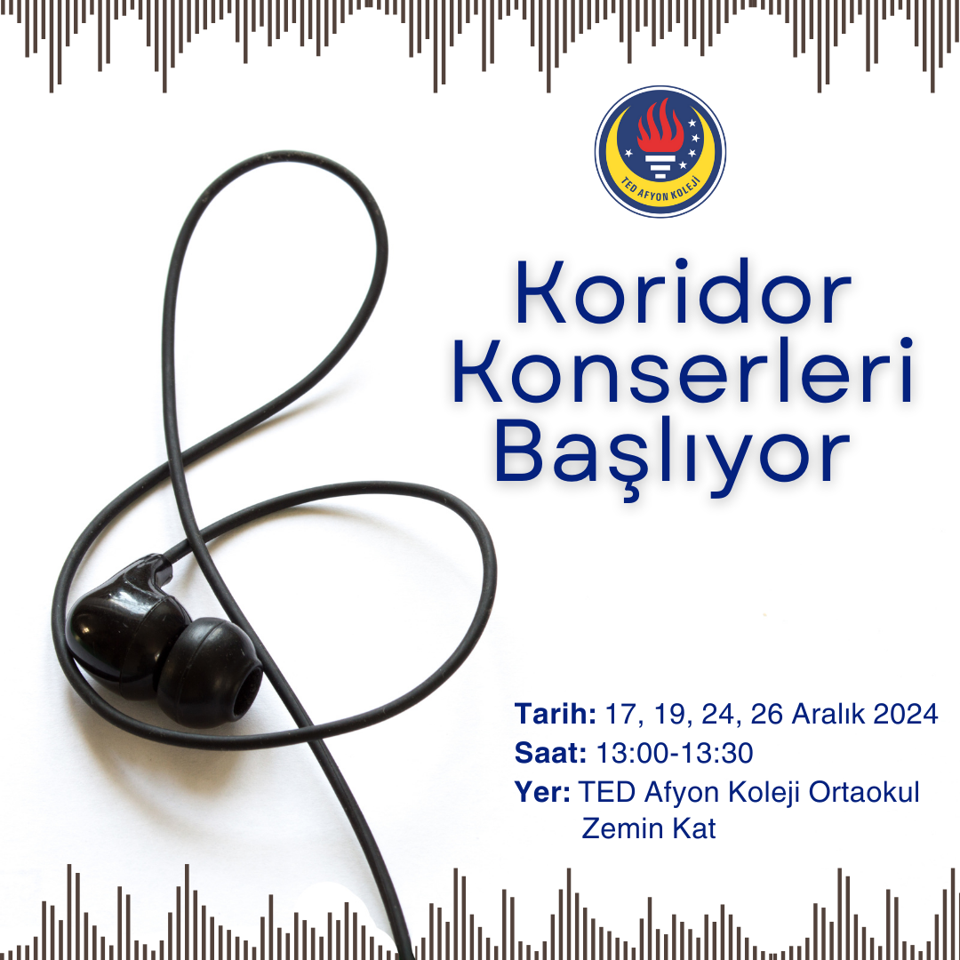 TED AFYON KOLEJİ'NDE KORİDOR KONSERLERİ BAŞLIYOR