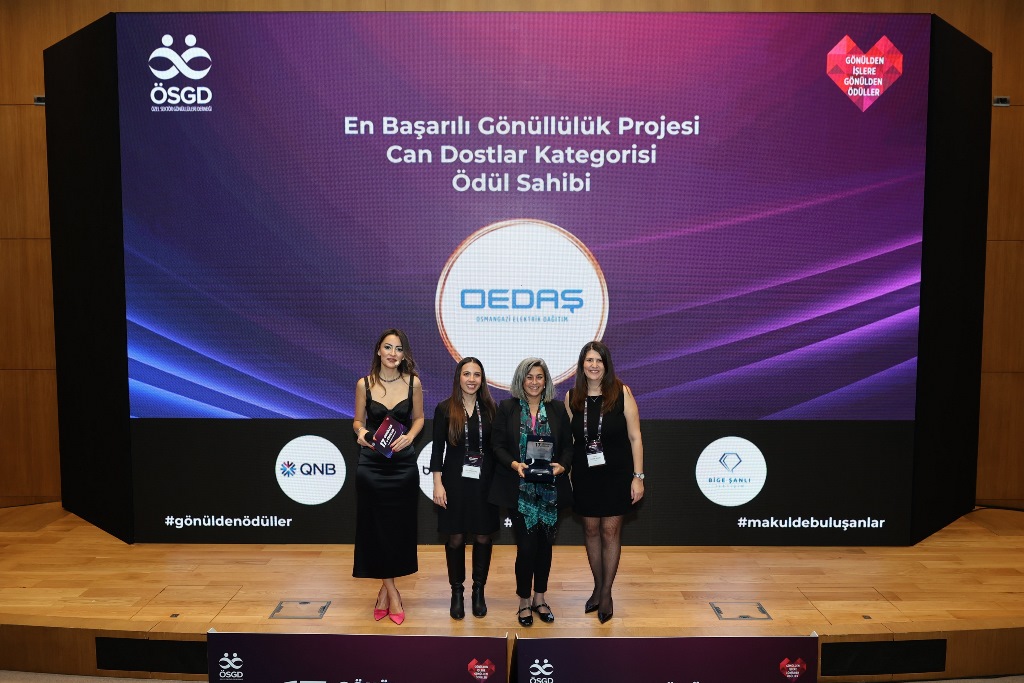 OEDAŞ'IN GÖNÜLLÜ ÇALIŞMALARI ÖDÜLLE TAÇLANDI