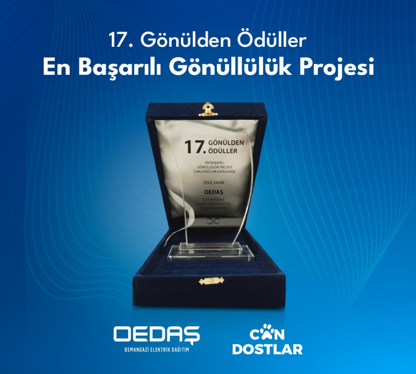 OEDAŞ'IN GÖNÜLLÜ ÇALIŞMALARI ÖDÜLLE TAÇLANDI