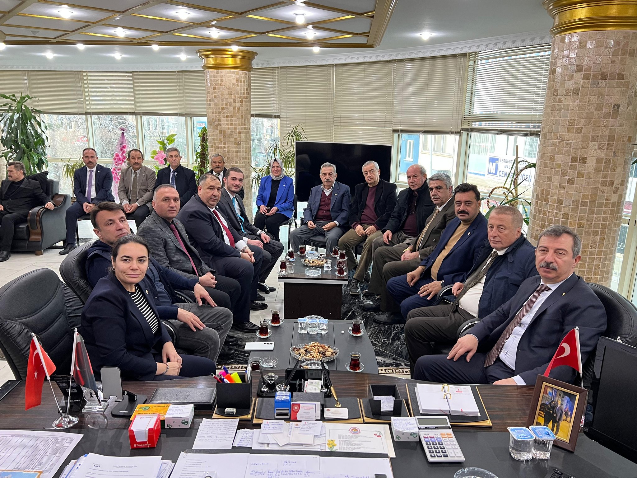 İYİ Parti Heyeti, Başkan Kantartop'u Ziyaret Etti