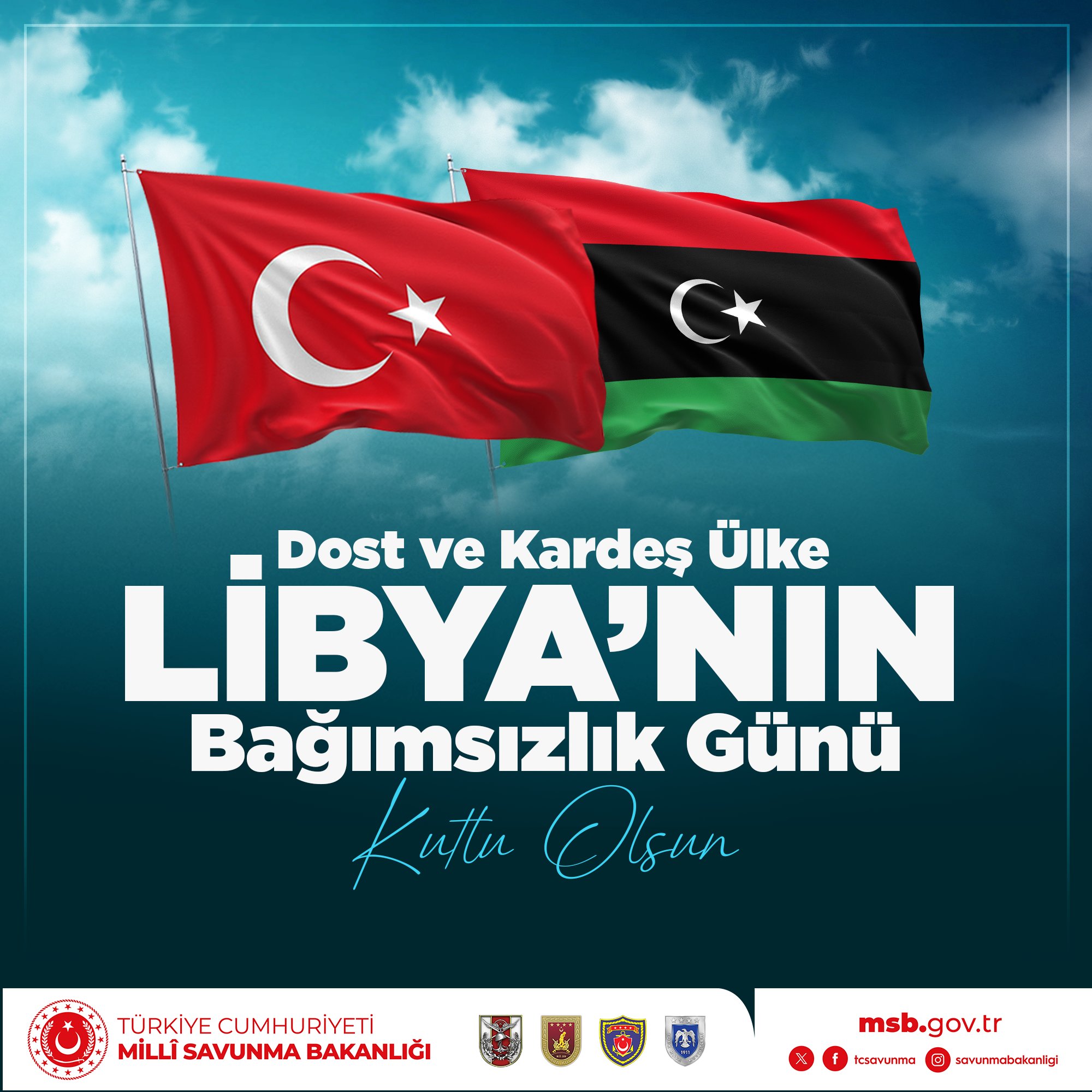 Millî Savunma Bakanlığı'ndan Kardeş Libya'ya Dayanışma Mesajı