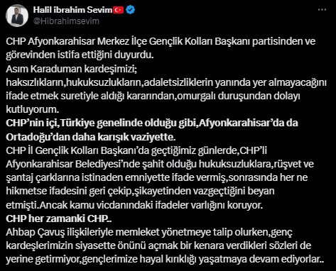 AK Parti’den CHP’ye 'Karışık İç Yapı' Eleştirisi  Sevim'den Çarpıcı Paylaşım