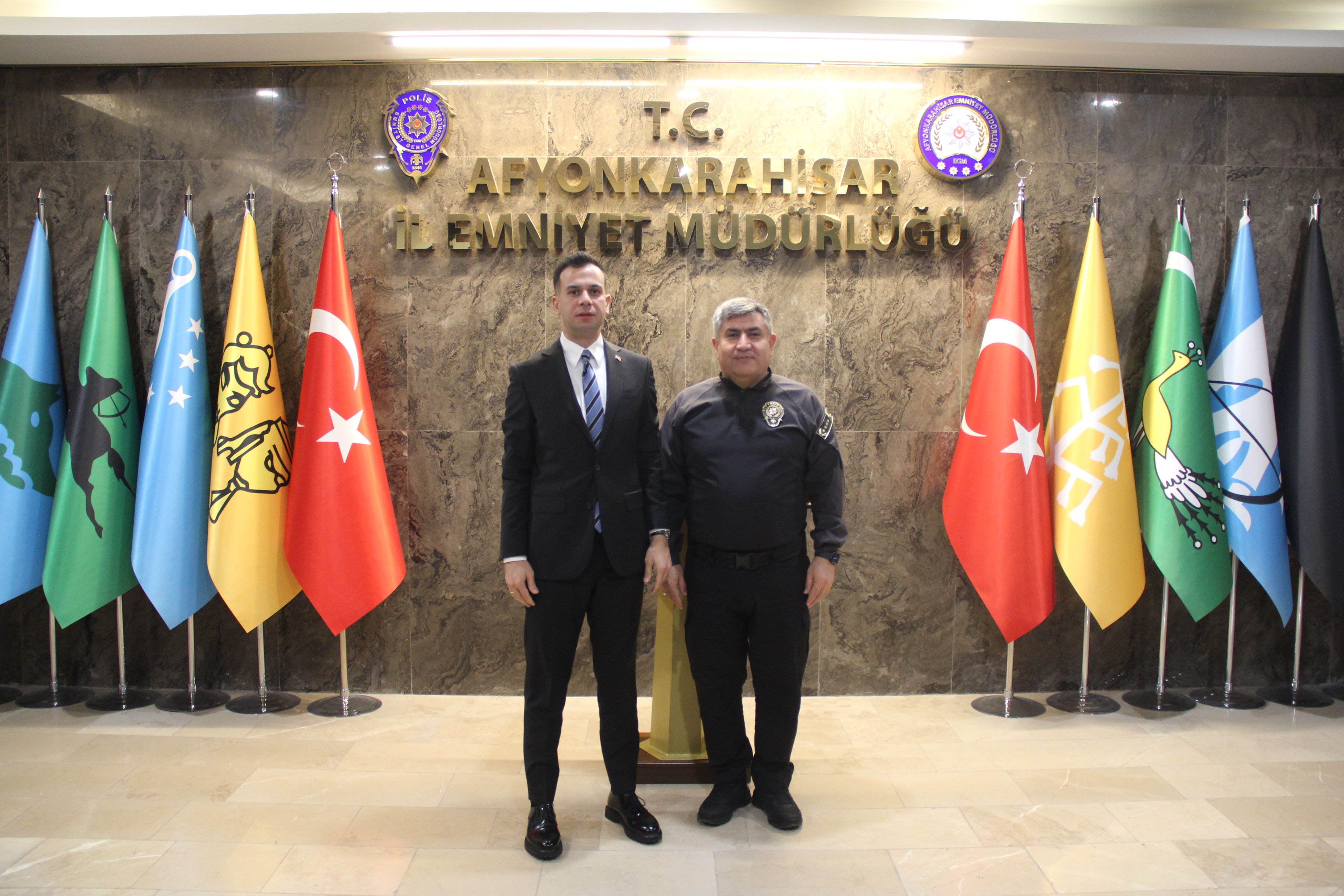 Müdür Ay'a Ziyaret  Kaymakam Aslan'dan Geldi