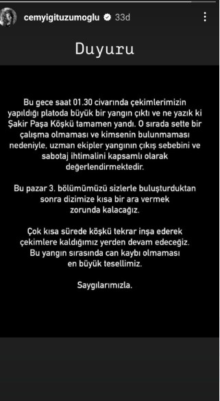 Afyonlular ’da Yakından Takip Ediyordu Şakir Paşa Ailesi Dizisinden Kötü Haber