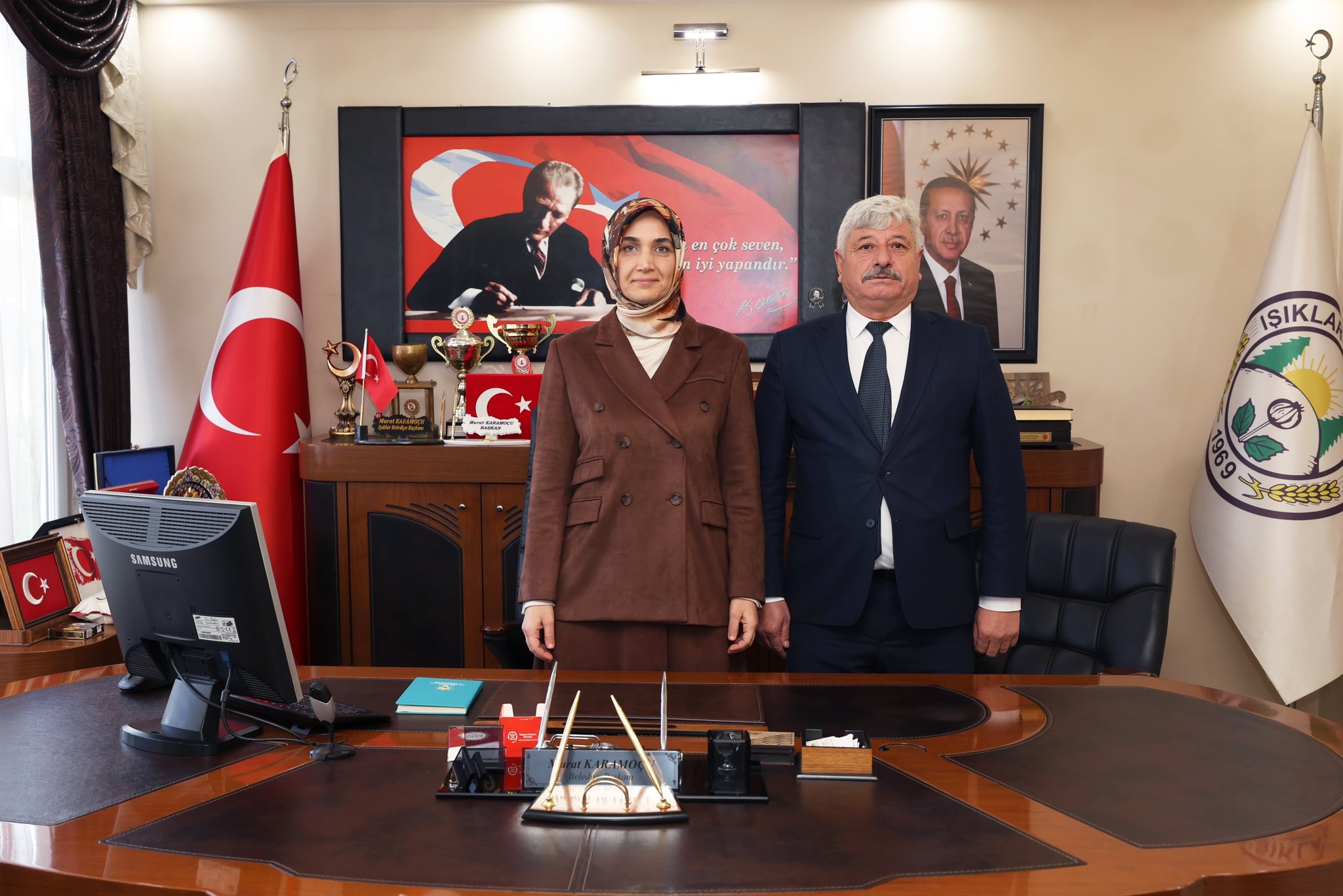 Vali Yiğitbaşı, Işıklar Belediye Başkanı Murat Karamoçu’yu Ziyaret Etti
