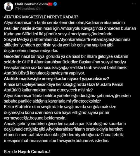 Kadınana Silüetleri Tartışması  AK Parti’den CHP'ye Tepki
