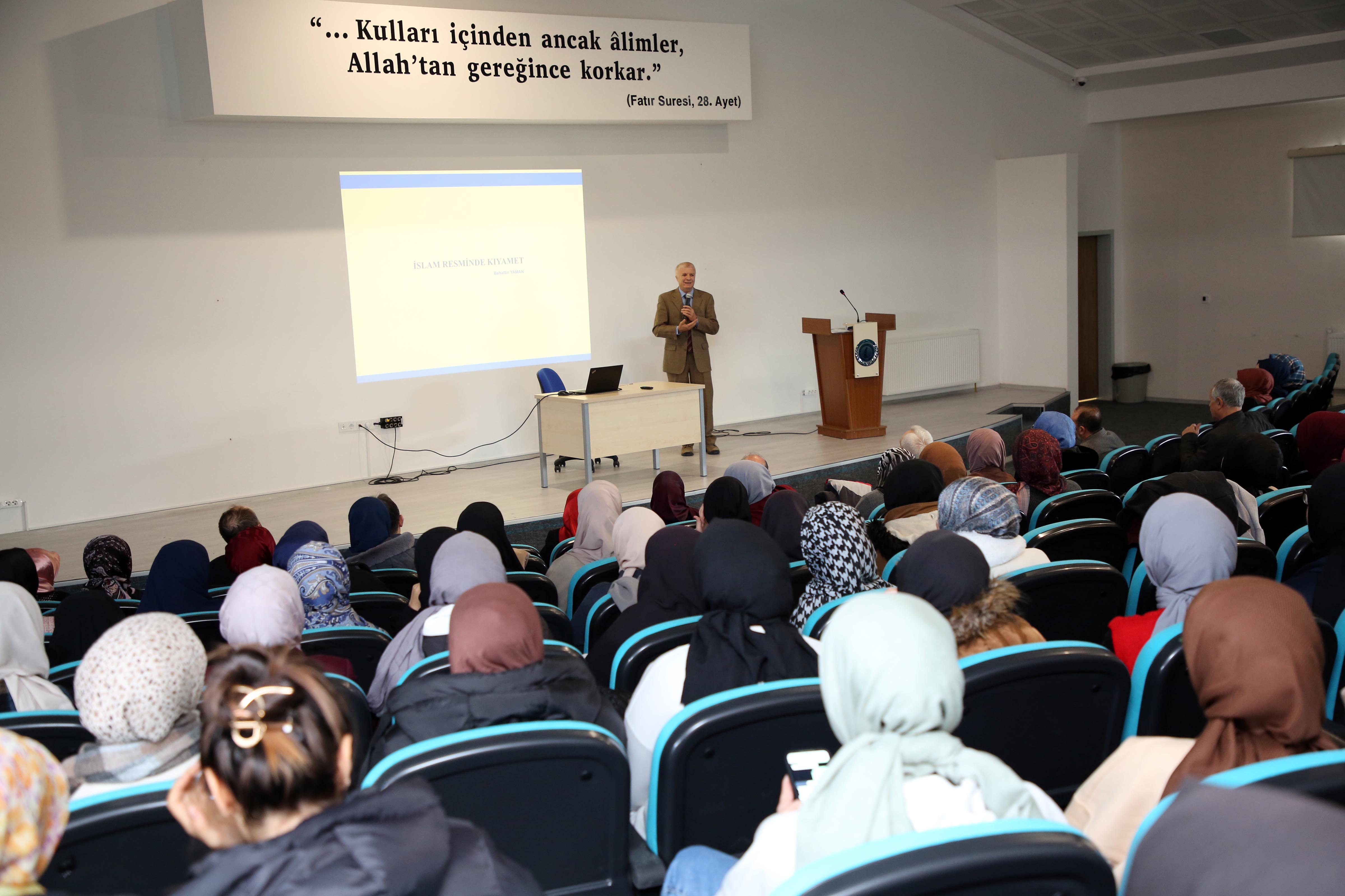 "İSLÂM SANATINDA KIYAMET TASVİRLERİ" ANLATILDI