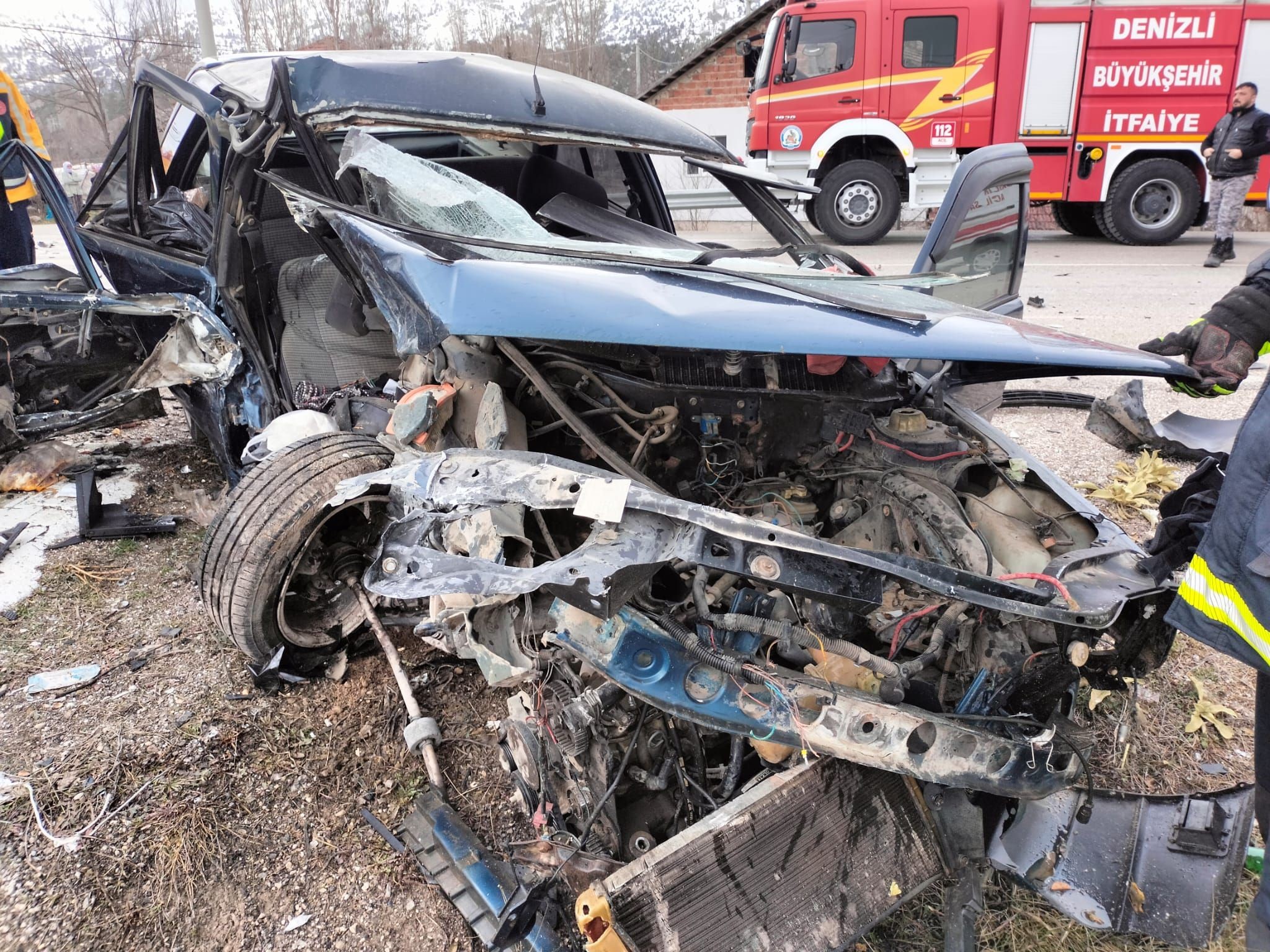 Denizli’de Zincirleme Trafik Kazasında 3 Kişi Yaralandı